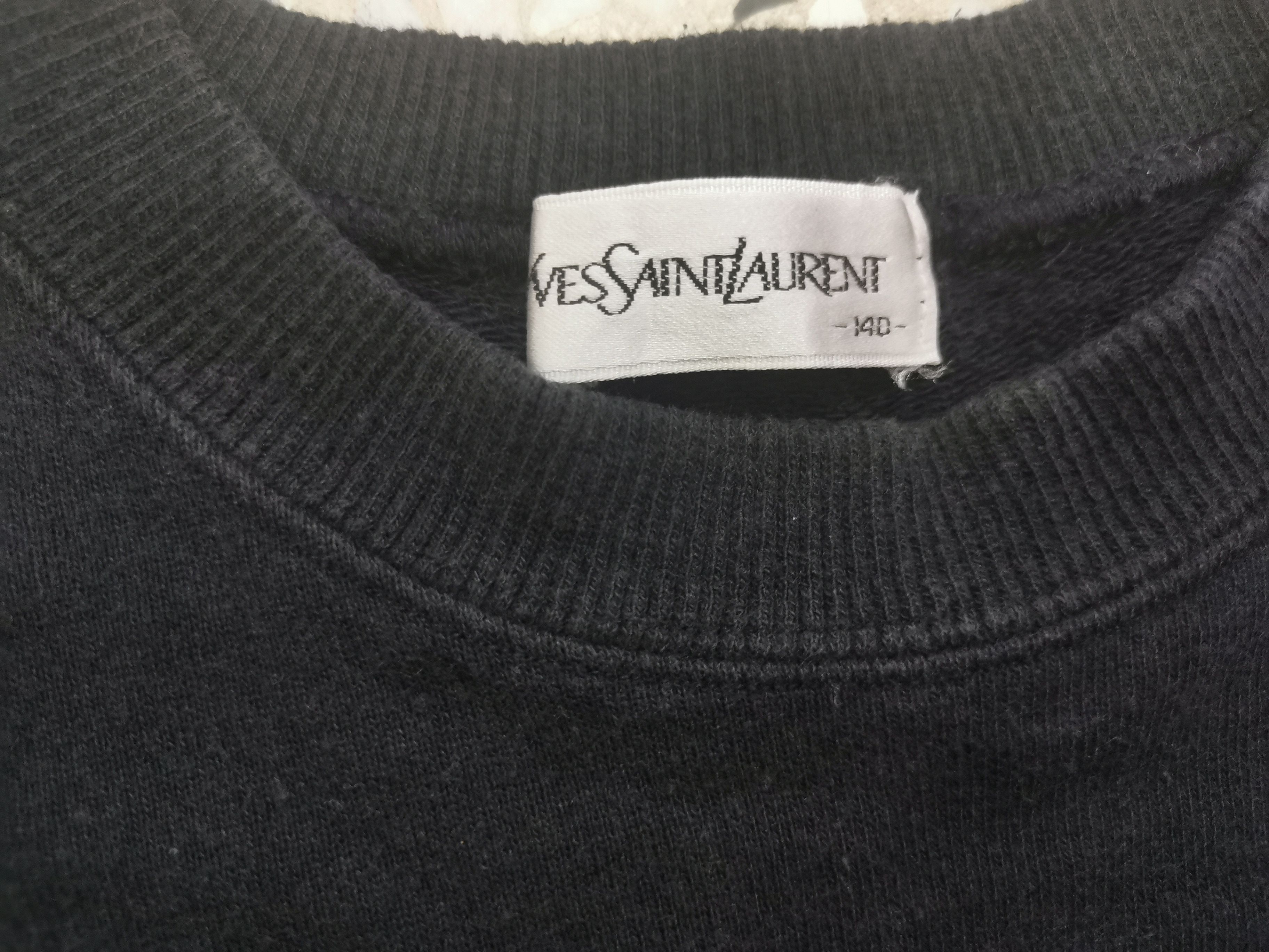 Vintage Vintage 90' Yves Saint Laurent Sweetshirt Size US XXS / EU 40 - 12 Thumbnail