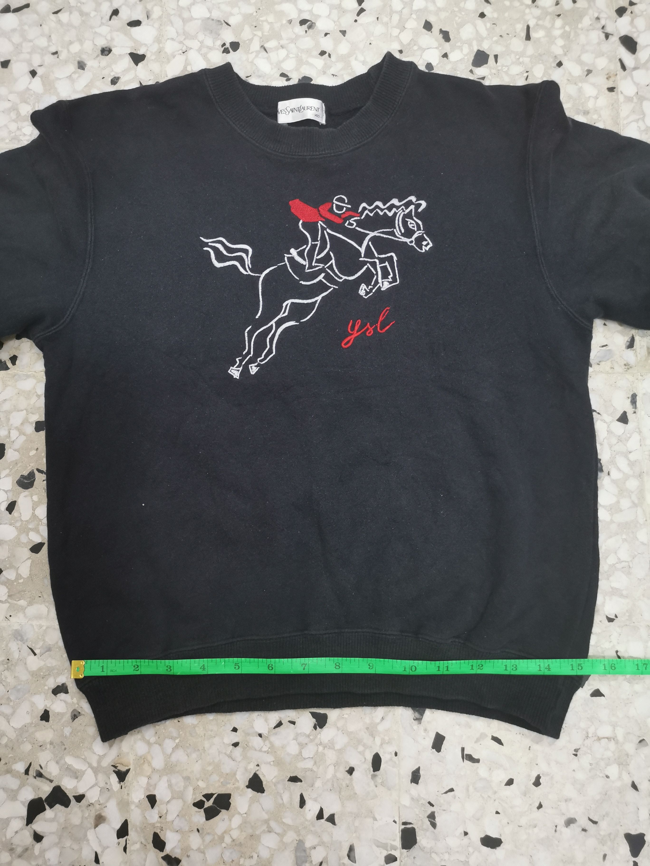 Vintage Vintage 90' Yves Saint Laurent Sweetshirt Size US XXS / EU 40 - 19 Thumbnail
