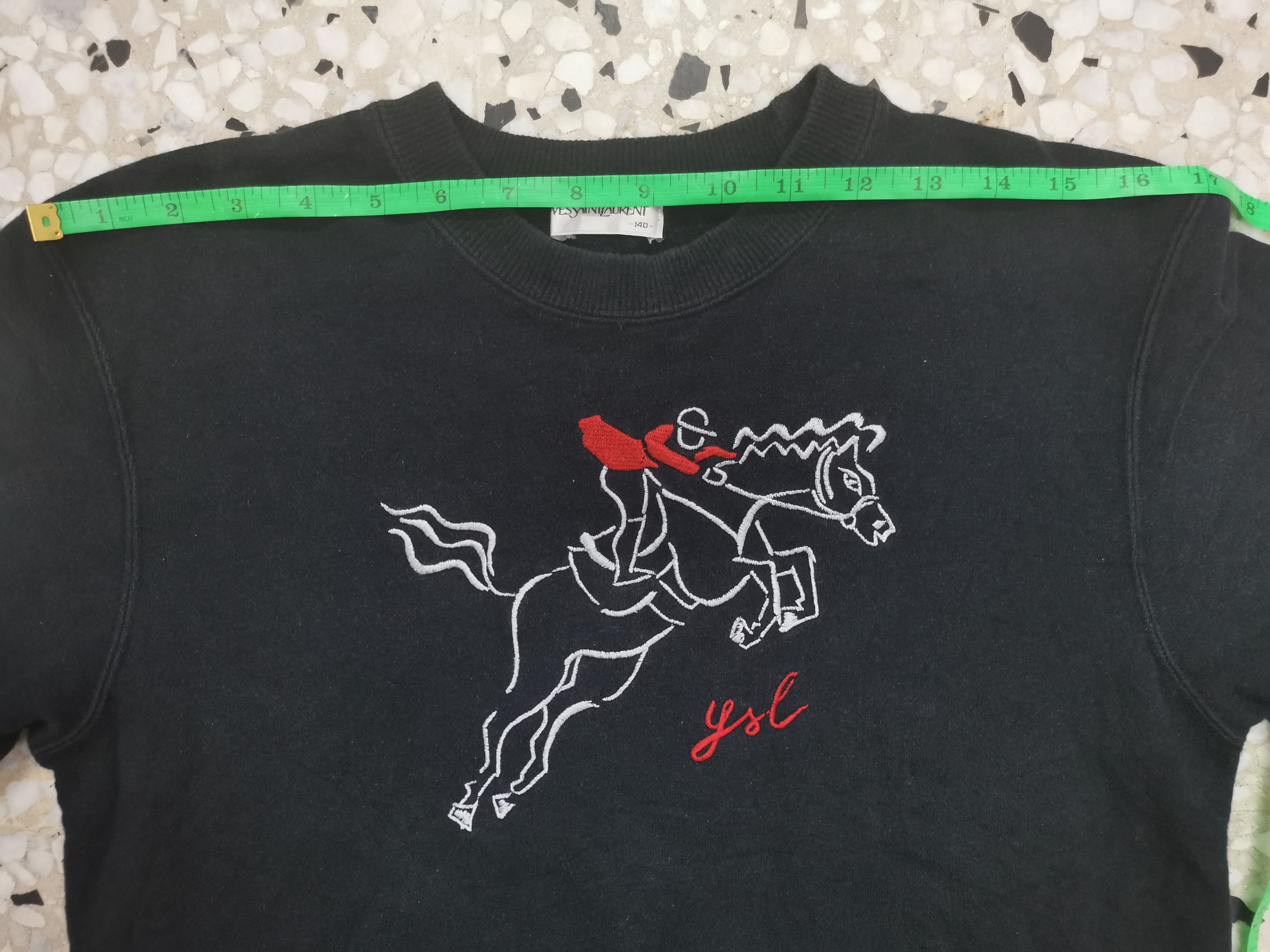 Vintage Vintage 90' Yves Saint Laurent Sweetshirt Size US XXS / EU 40 - 16 Thumbnail