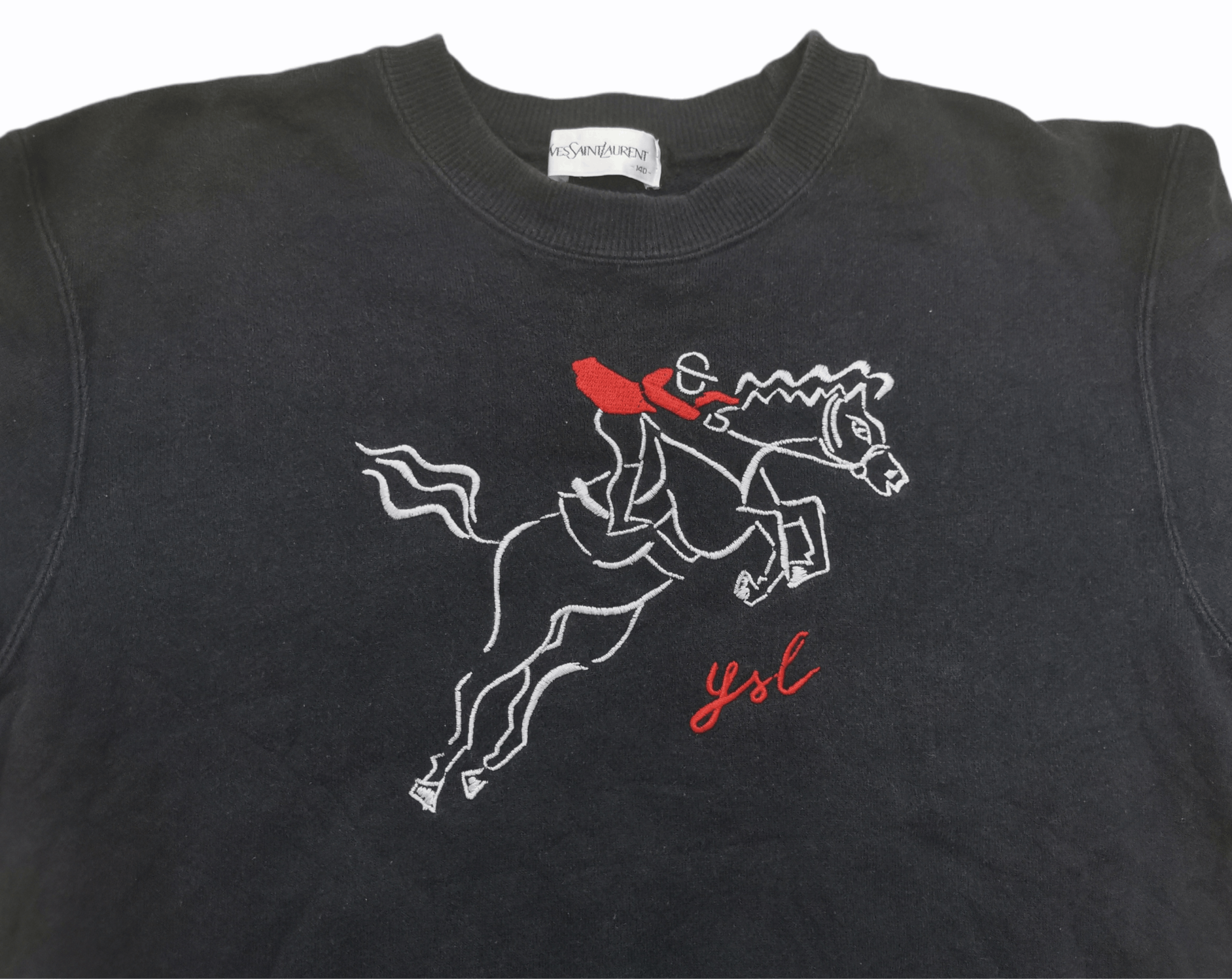 Vintage Vintage 90' Yves Saint Laurent Sweetshirt Size US XXS / EU 40 - 5 Thumbnail