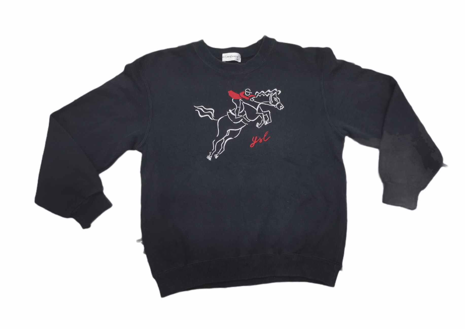 Vintage Vintage 90' Yves Saint Laurent Sweetshirt Size US XXS / EU 40 - 1 Thumbnail