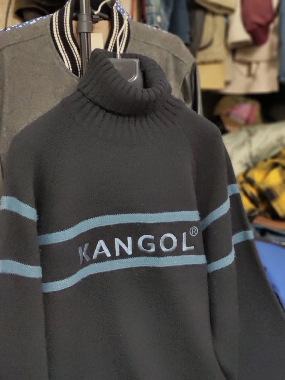 Kangol Vintage Kangol collar knit Sweater SpellOut Logo Sweatshirt Size US L / EU 52-54 / 3 - 17 Thumbnail