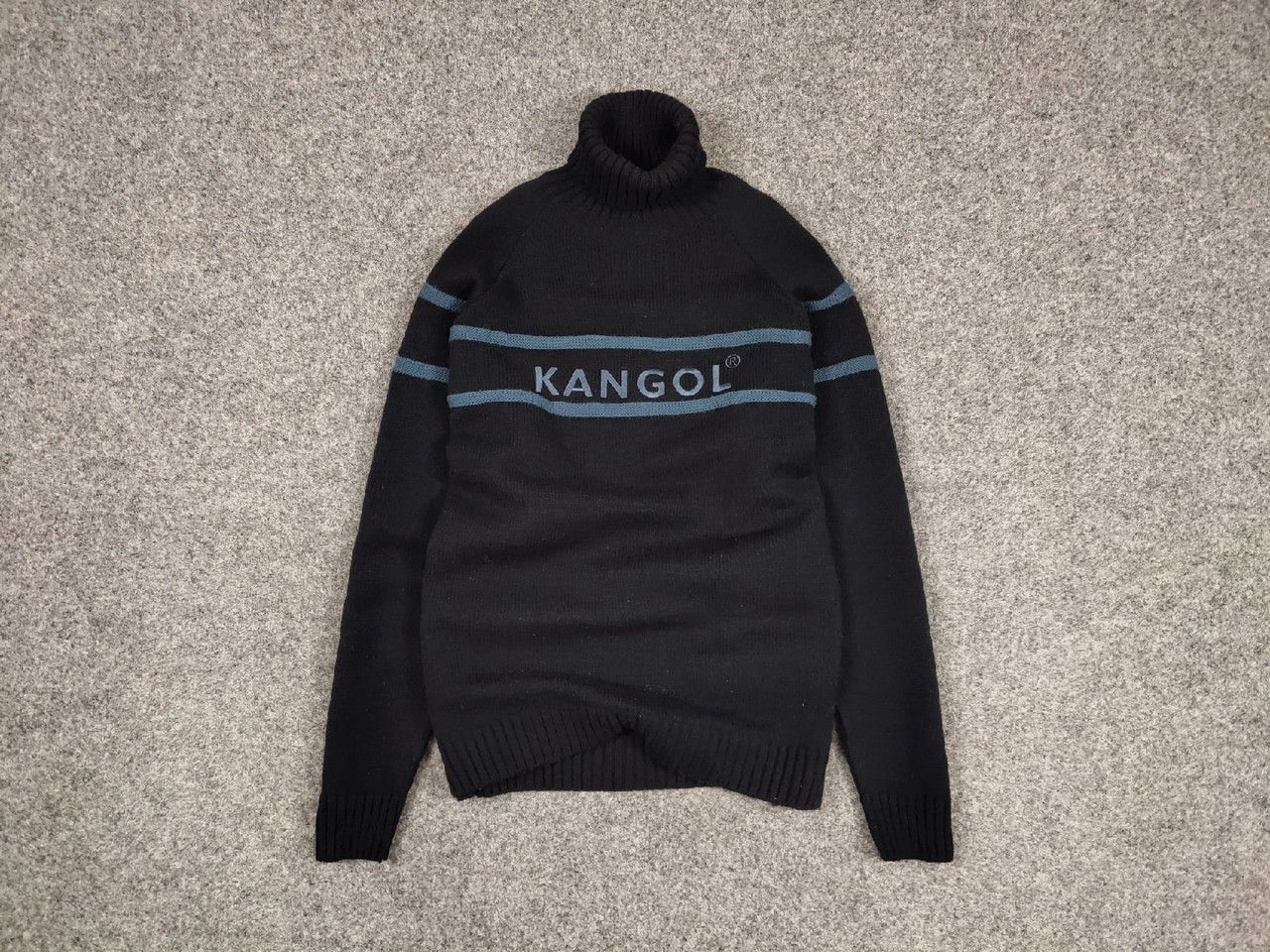 Kangol Vintage Kangol collar knit Sweater SpellOut Logo Sweatshirt Size US L / EU 52-54 / 3 - 1 Thumbnail