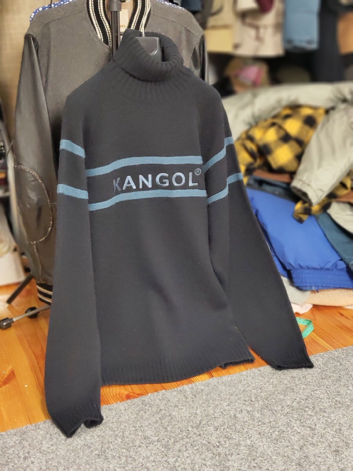 Kangol Vintage Kangol collar knit Sweater SpellOut Logo Sweatshirt Size US L / EU 52-54 / 3 - 16 Thumbnail