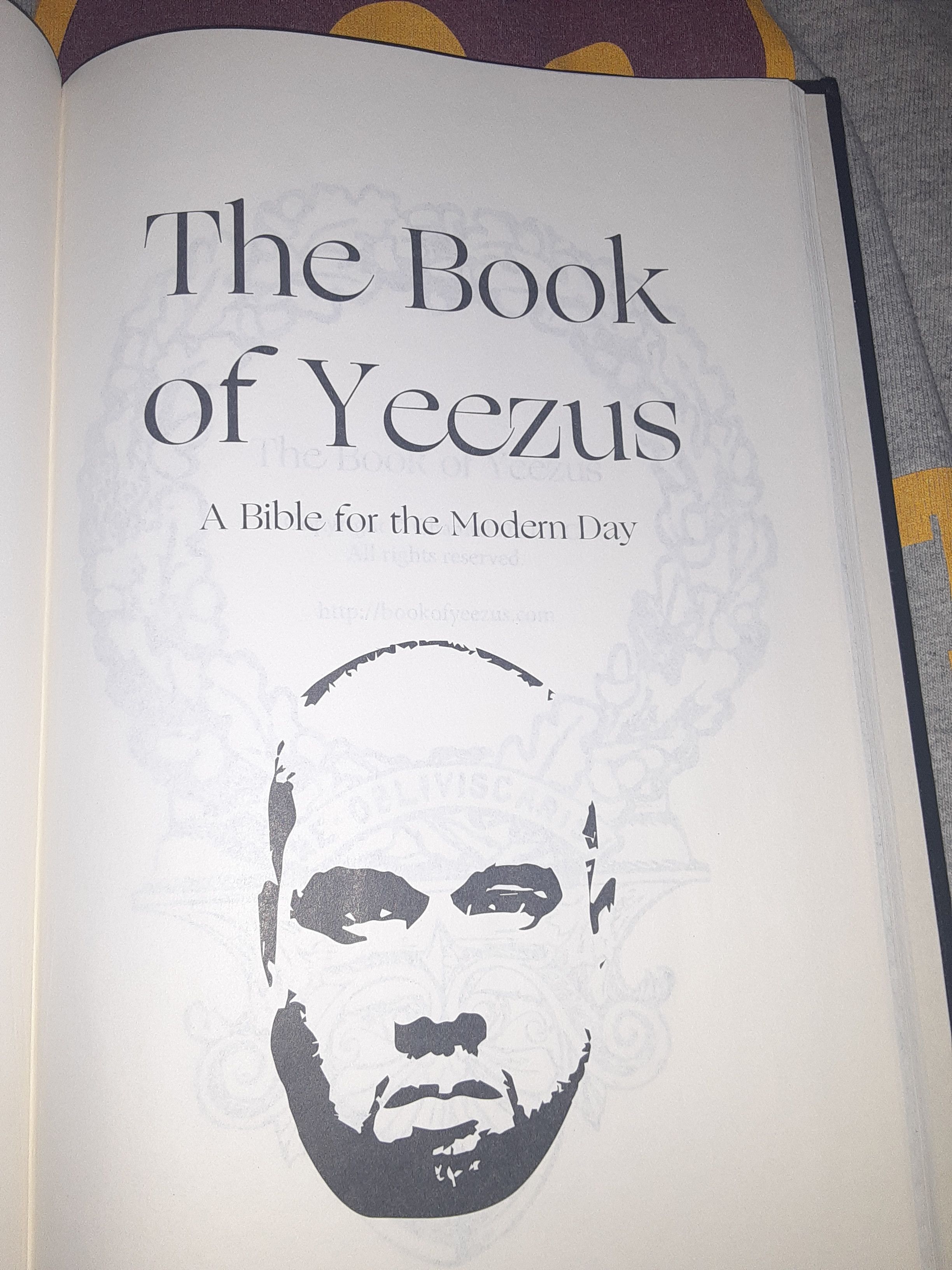 Book of Yeezus Hardcover Book sold Kanye West (2015) 1/4000 made