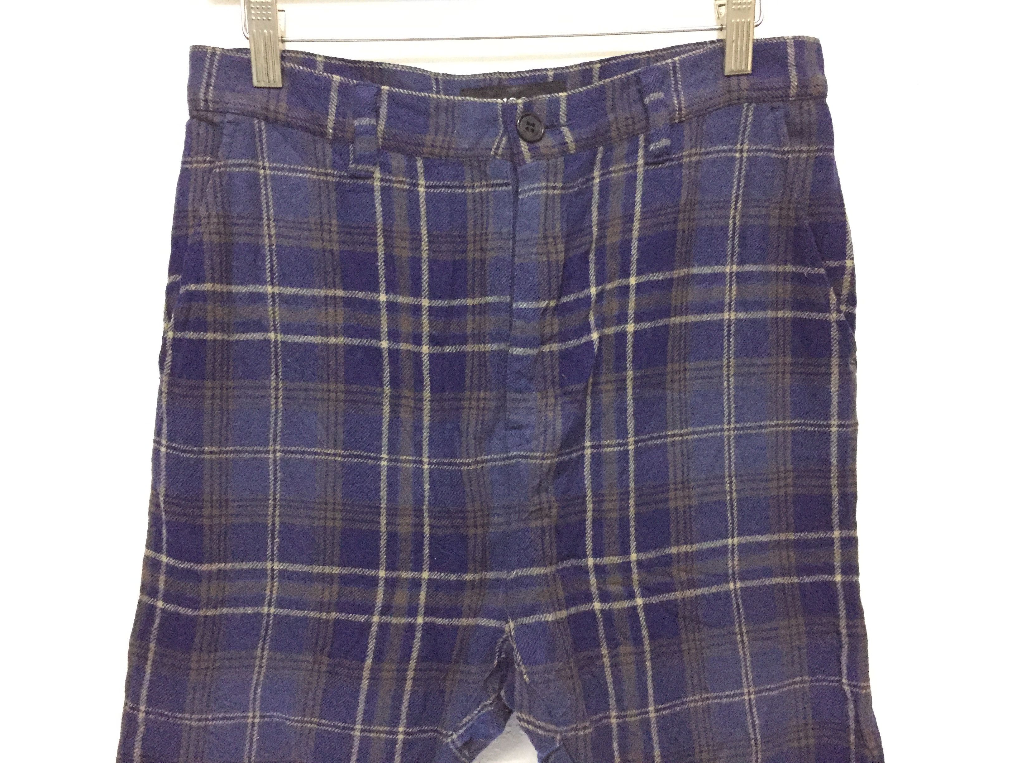 CABANE de ZUCCa ZUCCA by Issey miyake tartan wool crop pants Size US 29 - 3 Thumbnail
