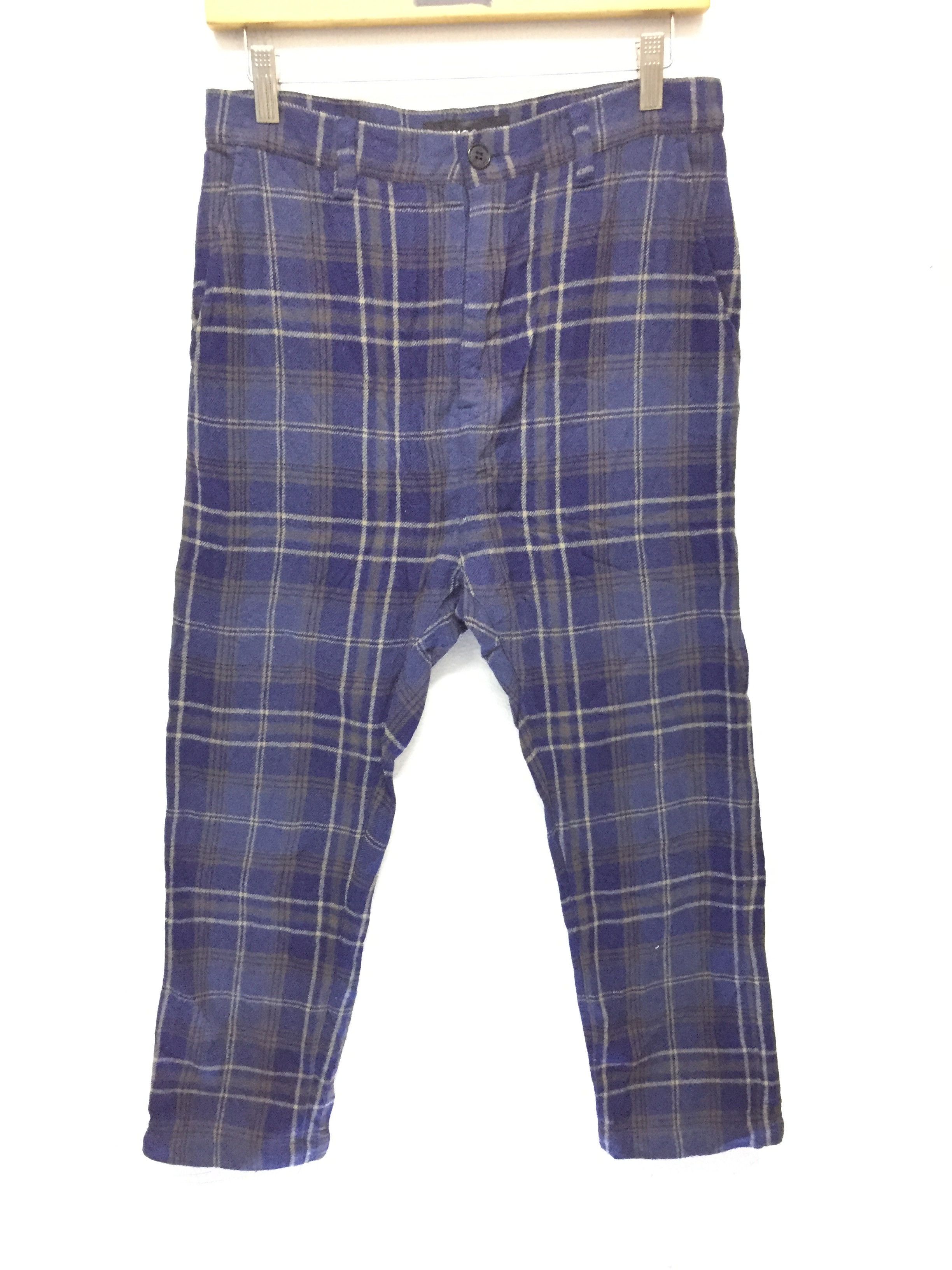 CABANE de ZUCCa ZUCCA by Issey miyake tartan wool crop pants Size US 29 - 2 Thumbnail