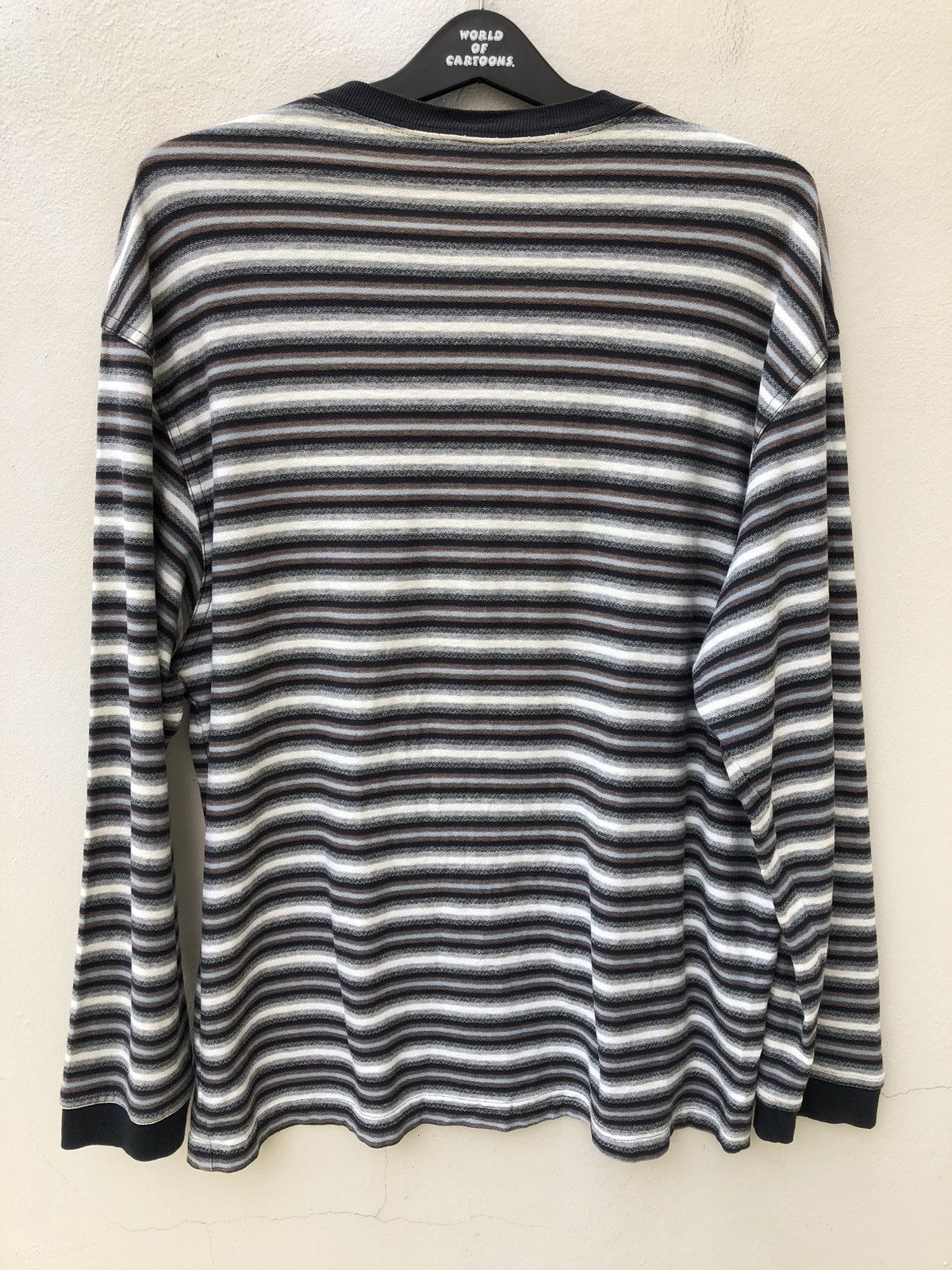 No Fear × Vintage Vintage 90s No Fear Long Sleeve Stripes t shirt Size US L / EU 52-54 / 3 - 10 Thumbnail