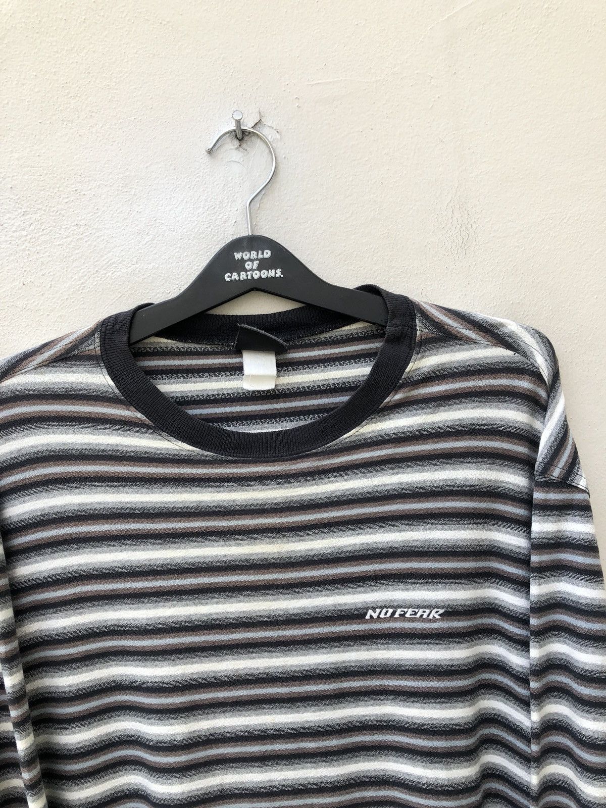 No Fear × Vintage Vintage 90s No Fear Long Sleeve Stripes t shirt Size US L / EU 52-54 / 3 - 2 Thumbnail
