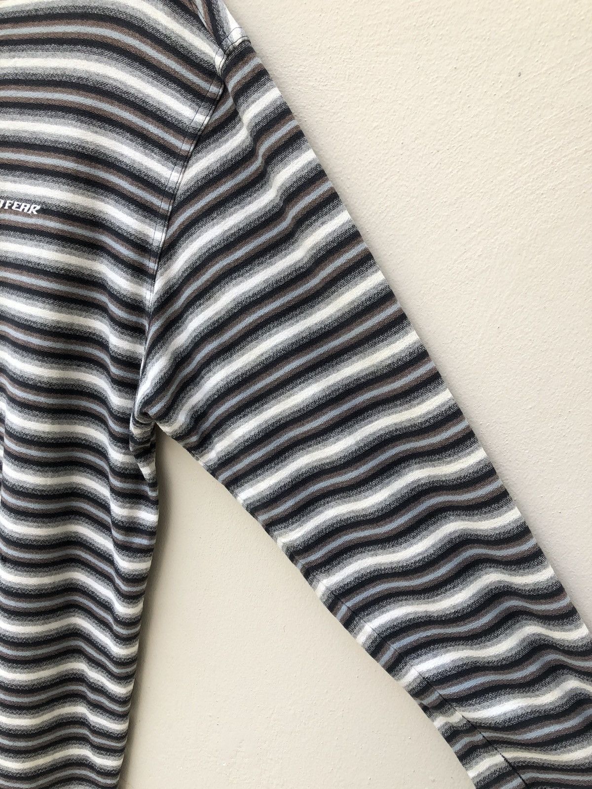 No Fear × Vintage Vintage 90s No Fear Long Sleeve Stripes t shirt Size US L / EU 52-54 / 3 - 6 Thumbnail