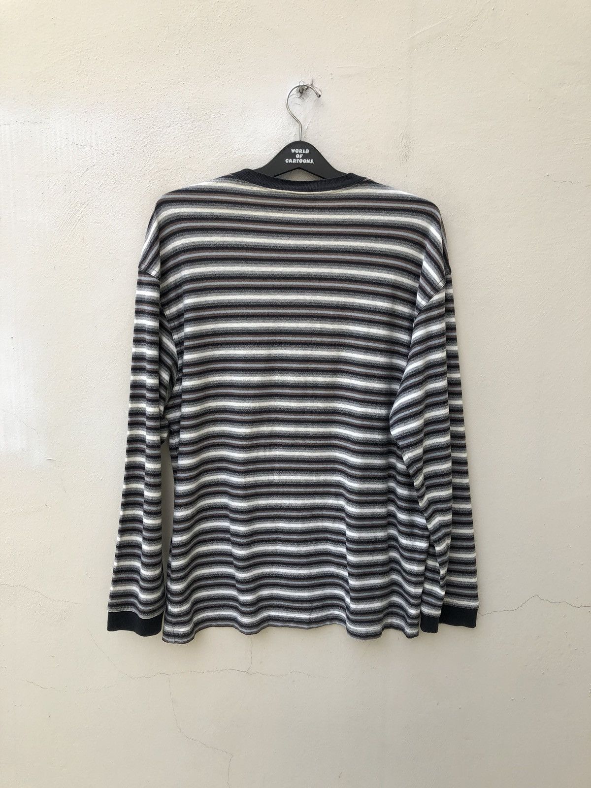No Fear × Vintage Vintage 90s No Fear Long Sleeve Stripes t shirt Size US L / EU 52-54 / 3 - 9 Thumbnail
