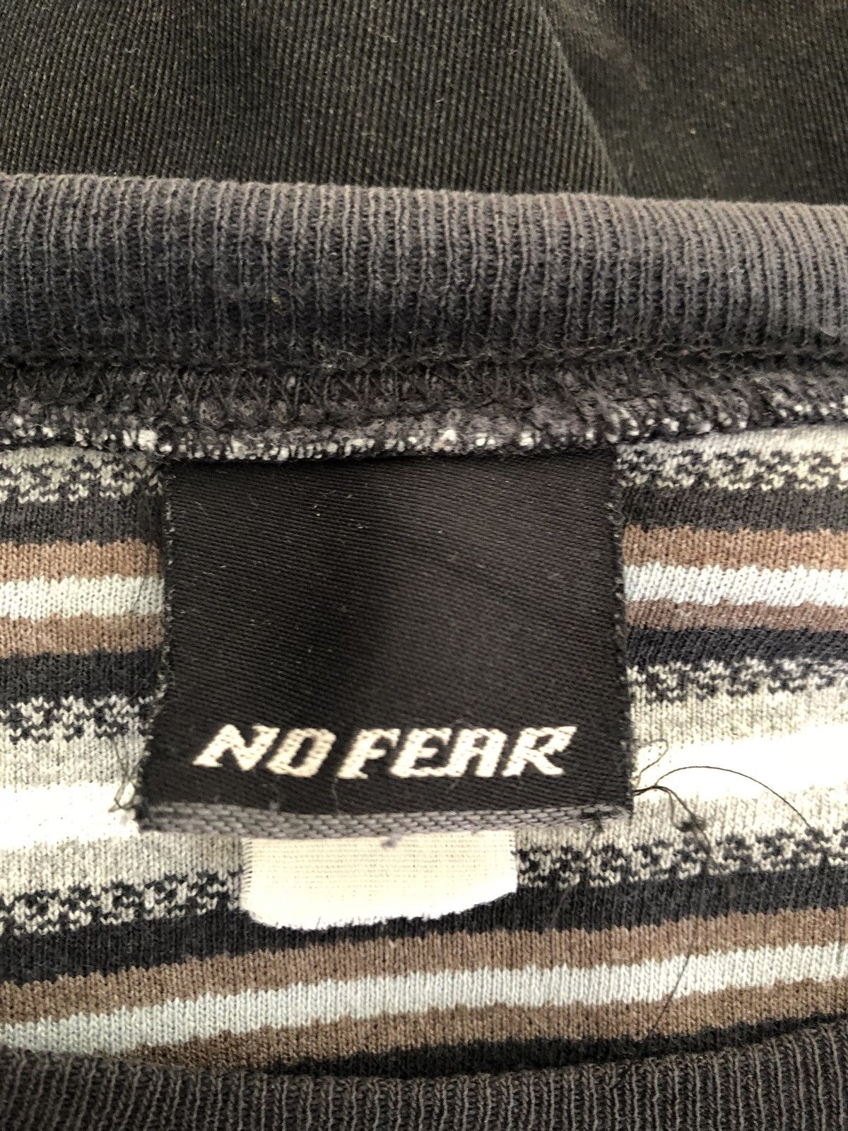 No Fear × Vintage Vintage 90s No Fear Long Sleeve Stripes t shirt Size US L / EU 52-54 / 3 - 11 Thumbnail