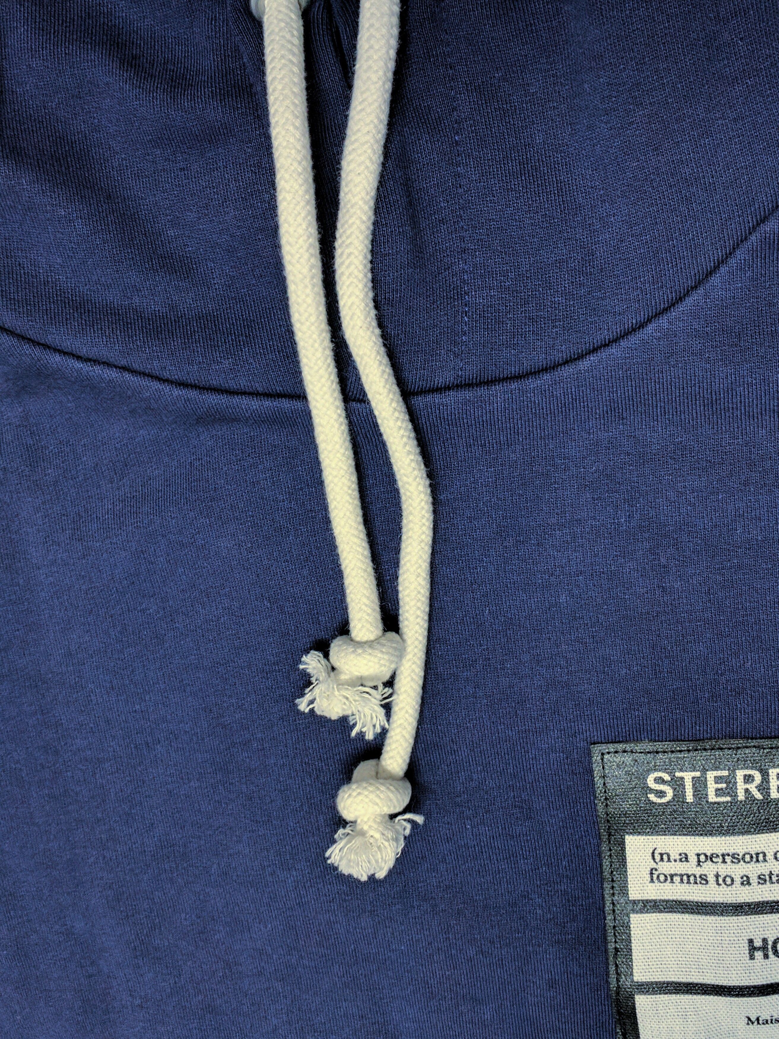 Maison Margiela Stereotype Hoodie Navy Blue 48 MMM Pullover Size US L / EU 52-54 / 3 - 3 Thumbnail