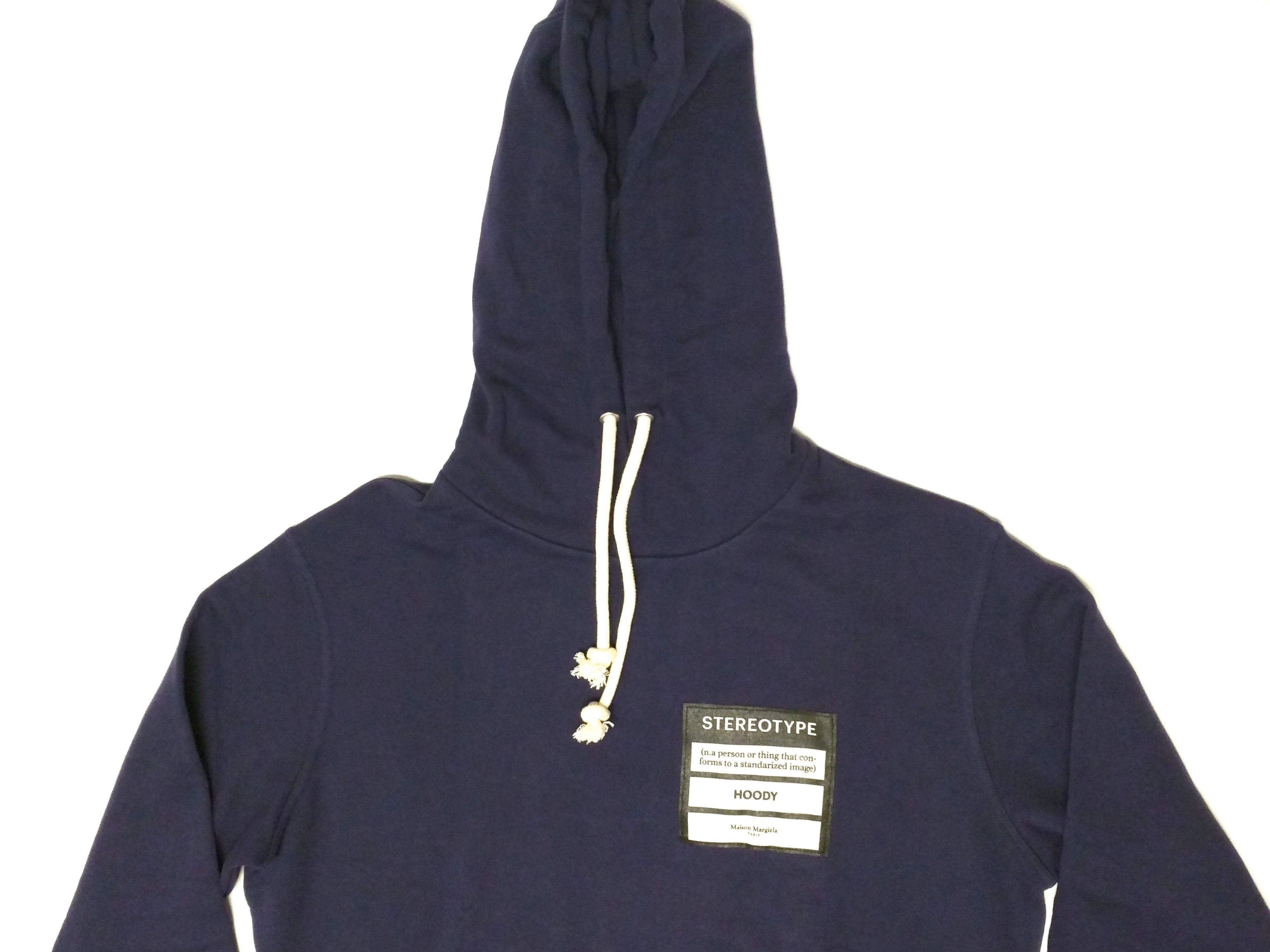 Maison Margiela Stereotype Hoodie Navy Blue 48 MMM Pullover Size US L / EU 52-54 / 3 - 2 Preview