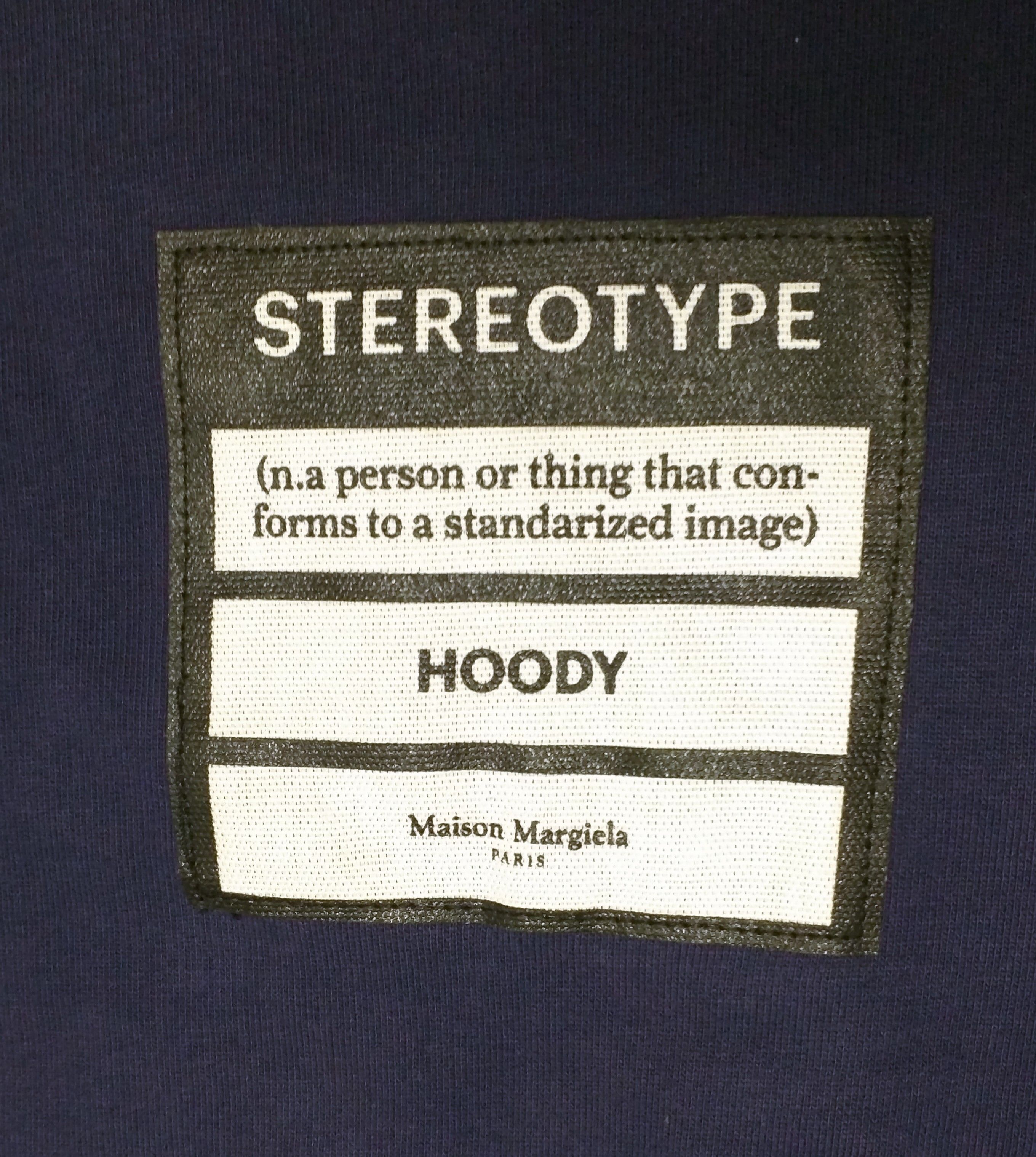 Maison Margiela Stereotype Hoodie Navy Blue 48 MMM Pullover Size US L / EU 52-54 / 3 - 6 Thumbnail