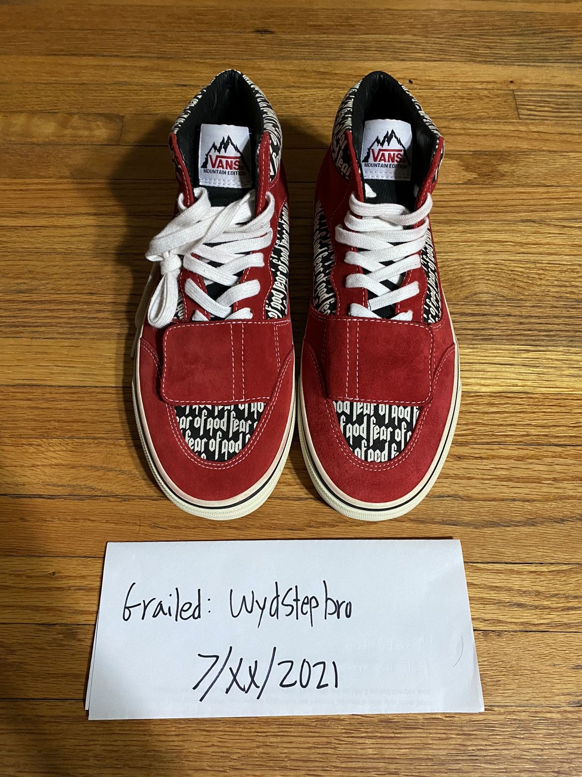 Fog vans sample best sale