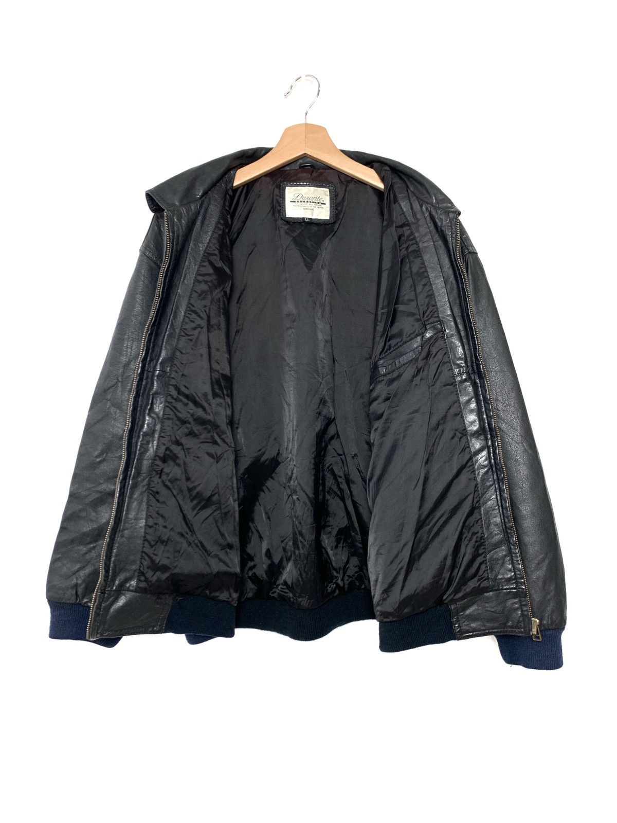 Vintage Vintage 90s Durante Leather Bomber Style Jacket | Grailed