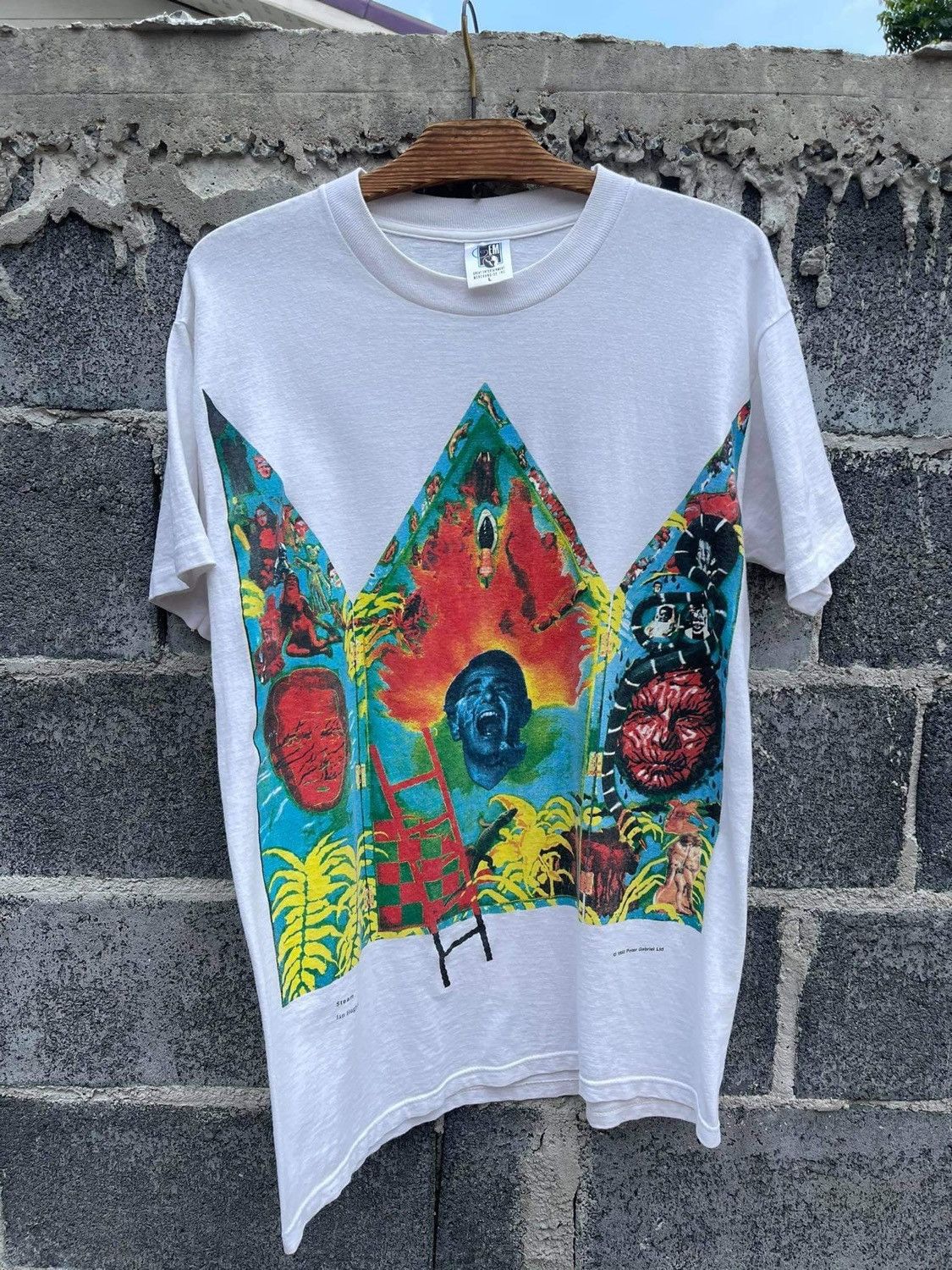Band Tees × Vintage Vintage 1992 Peter Gabriel - US,Secret World Tour Size US L / EU 52-54 / 3 - 1 Thumbnail