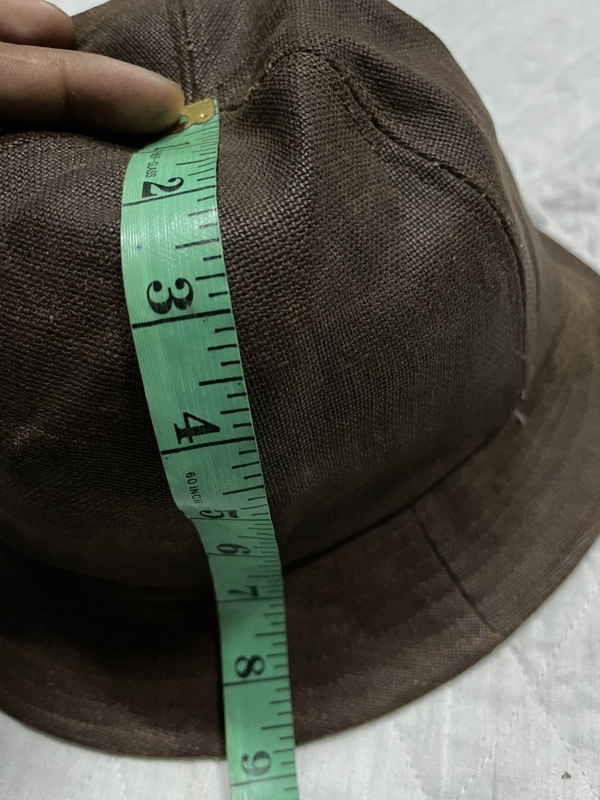 Japanese Brand Bucket Hat Oiled Cotton 6 Panel Blank Size ONE SIZE - 4 Thumbnail