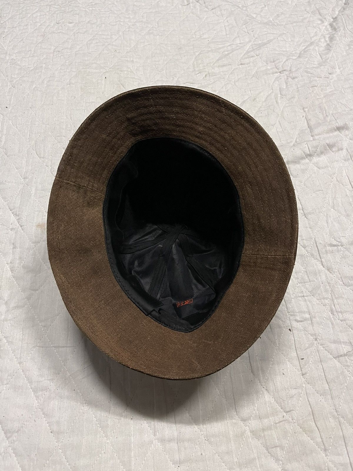 Japanese Brand Bucket Hat Oiled Cotton 6 Panel Blank Size ONE SIZE - 6 Thumbnail