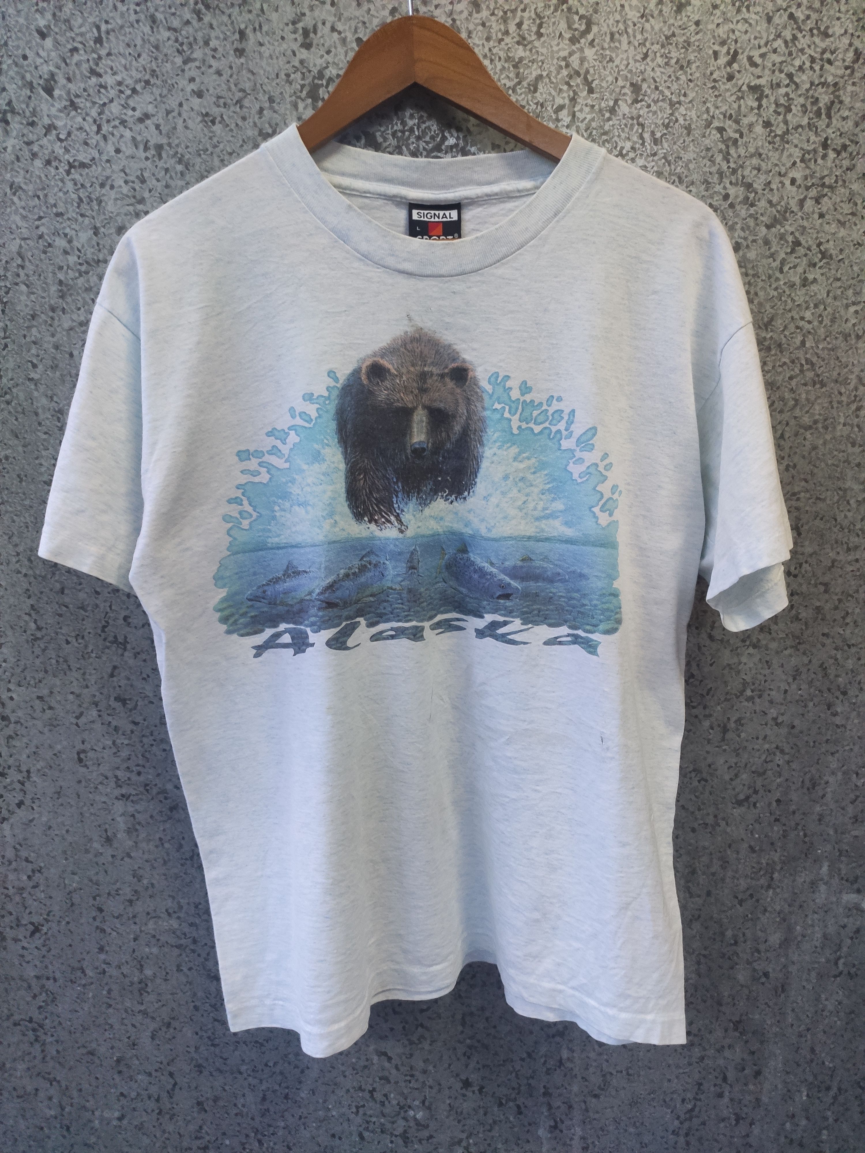 Habitat 🔥 Vintage 90s Vintage Alaska t shirt Habitat Tee Size US M / EU 48-50 / 2 - 1 Thumbnail