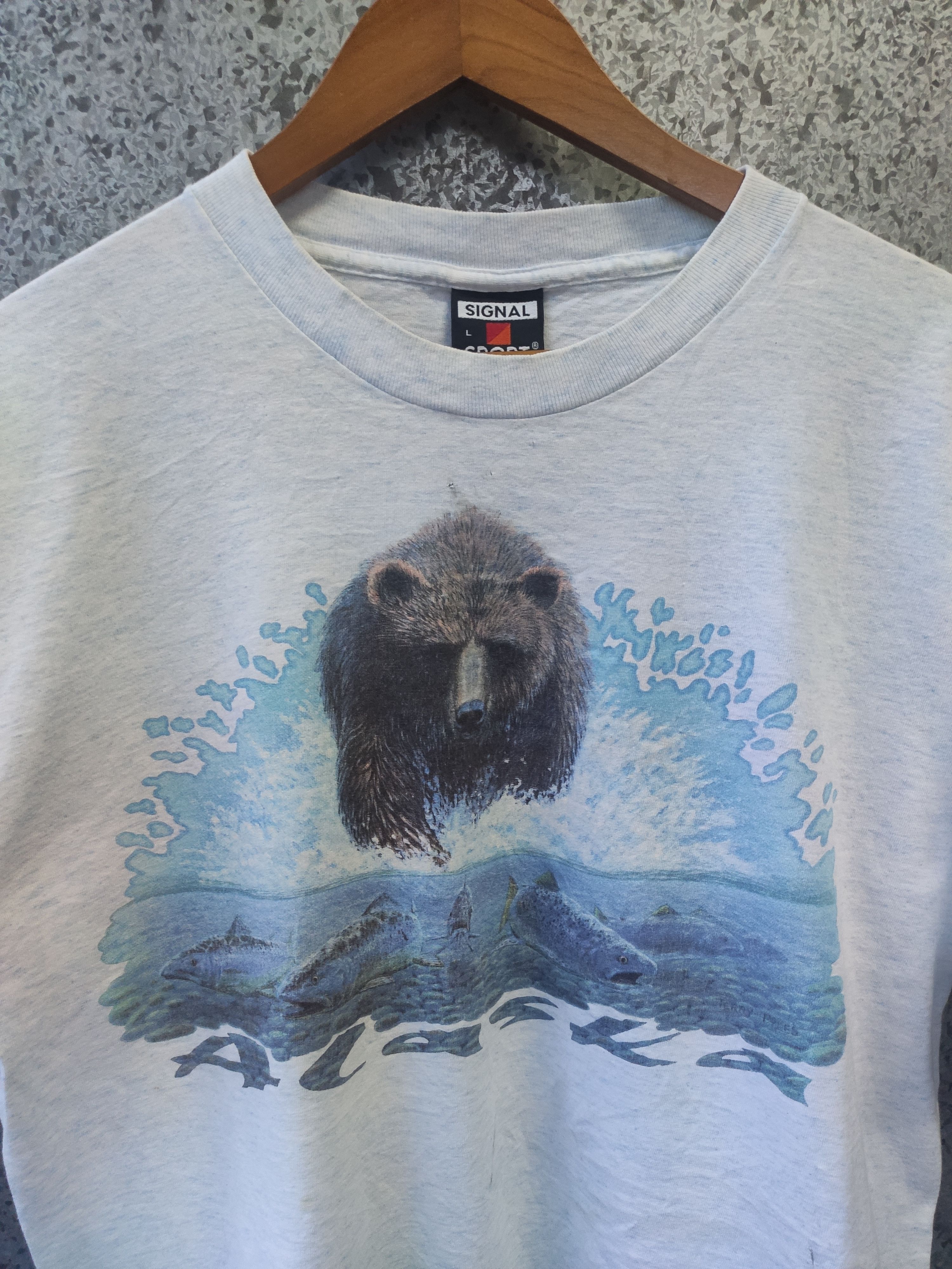 Habitat 🔥 Vintage 90s Vintage Alaska t shirt Habitat Tee Size US M / EU 48-50 / 2 - 2 Thumbnail