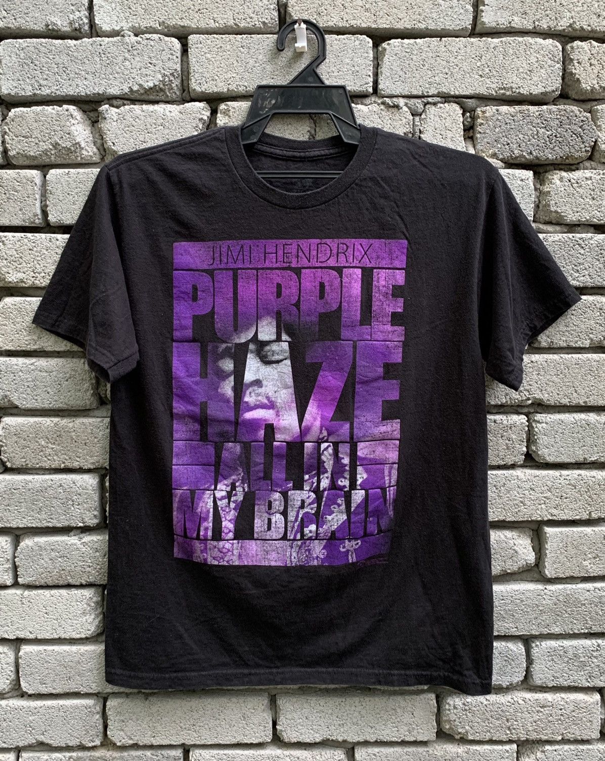 Band Tees × Jimi Hendrix × Zion Rootswear Jimi Hendrix Purple Haze All In My Brain T Shirt Size US M / EU 48-50 / 2 - 2 Thumbnail
