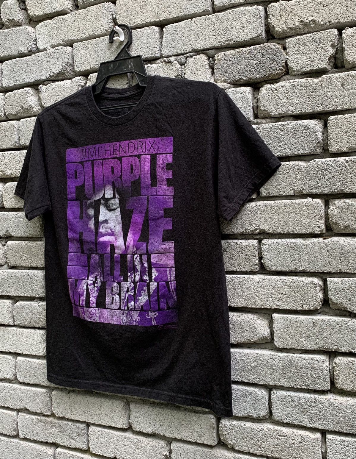 Band Tees × Jimi Hendrix × Zion Rootswear Jimi Hendrix Purple Haze All In My Brain T Shirt Size US M / EU 48-50 / 2 - 4 Thumbnail