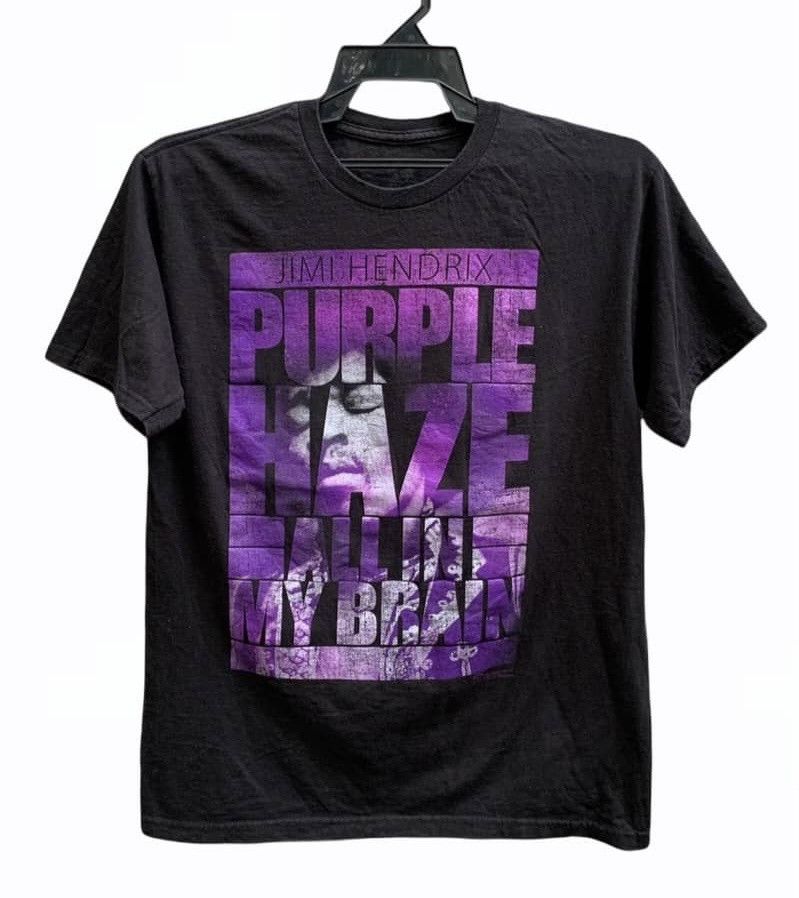 Band Tees × Jimi Hendrix × Zion Rootswear Jimi Hendrix Purple Haze All In My Brain T Shirt Size US M / EU 48-50 / 2 - 1 Thumbnail