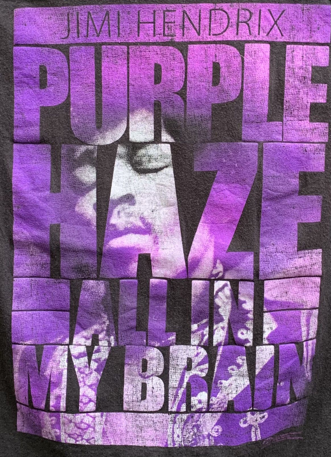 Band Tees × Jimi Hendrix × Zion Rootswear Jimi Hendrix Purple Haze All In My Brain T Shirt Size US M / EU 48-50 / 2 - 8 Thumbnail