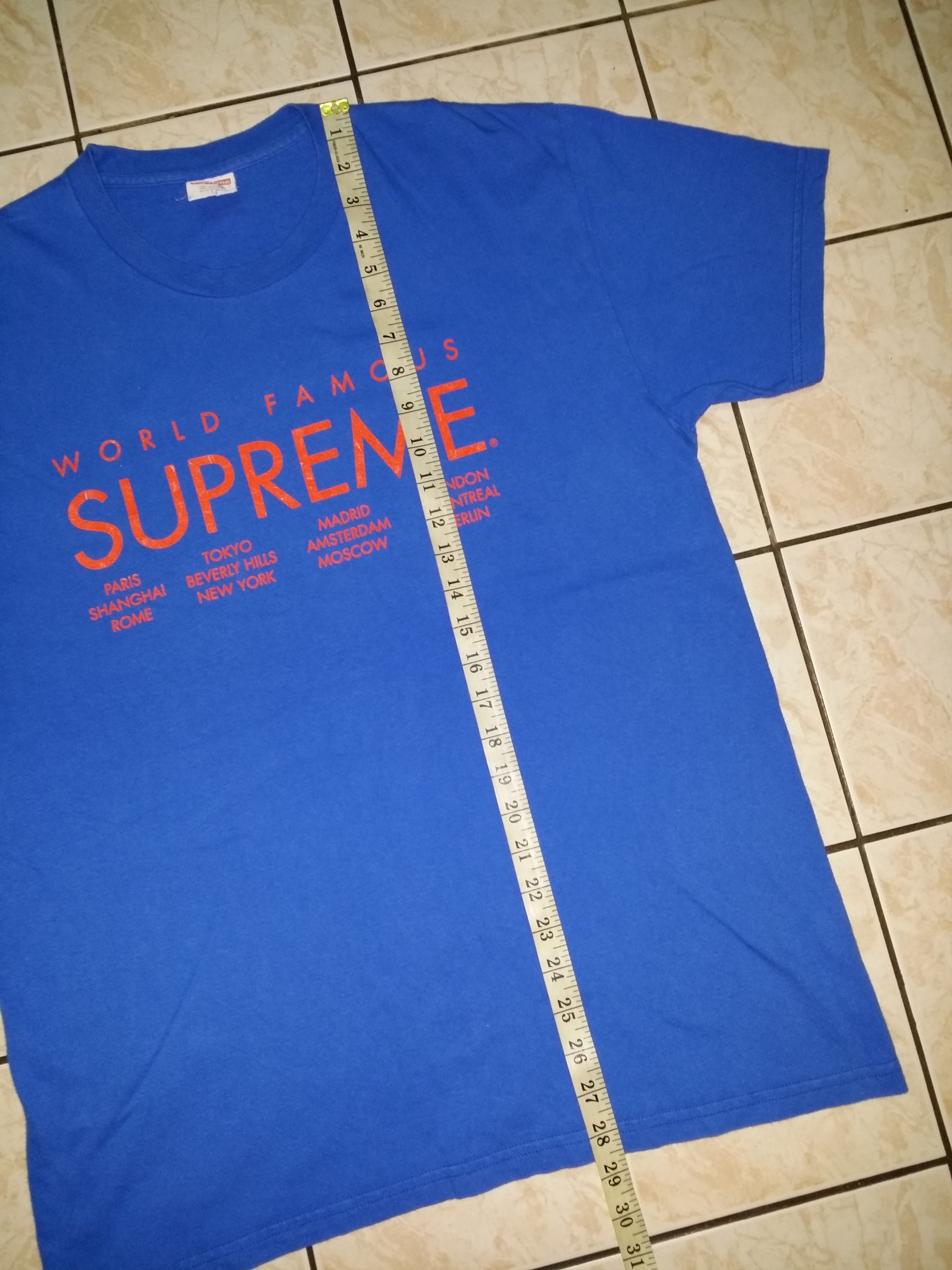 Supreme GRAIL🔥SUPREME WORLD FAMOUS T SHIRT Size US L / EU 52-54 / 3 - 6 Thumbnail