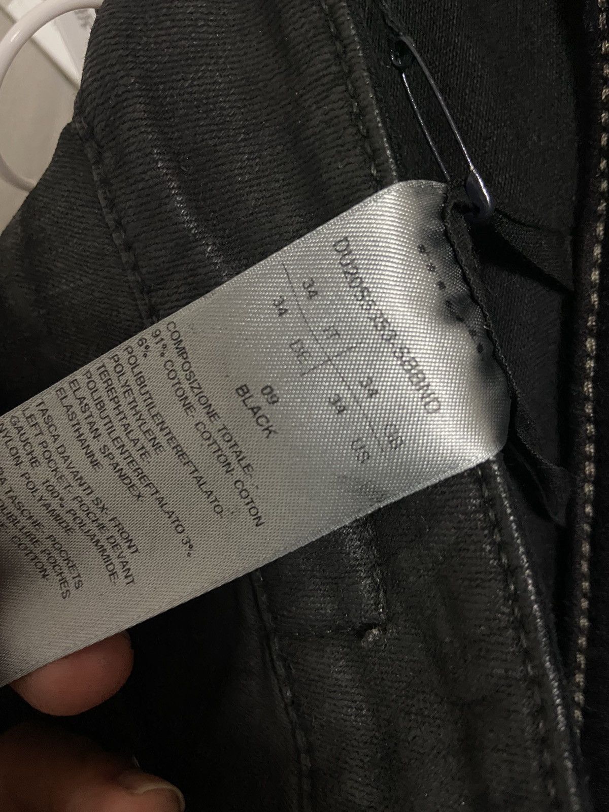 Rick Owens Drkshdw 20ss Tapered Bladder Black Wax Zip Pocket Cropped Pants Size US 34 / EU 50 - 8 Thumbnail