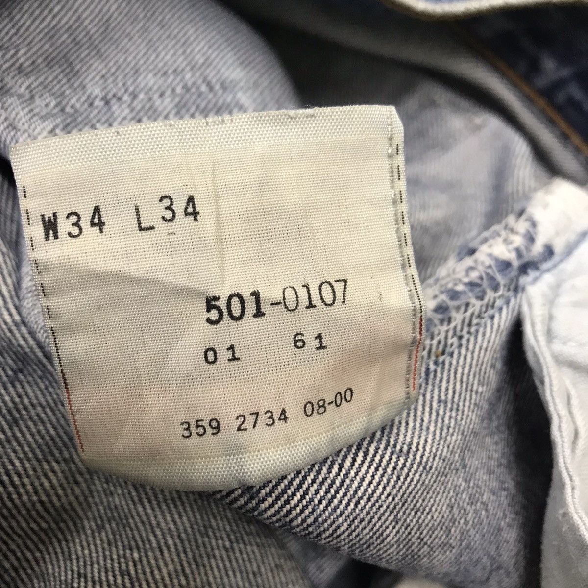 Levi's Vintage Levis 501 Grunge Denim Jeans Size US 34 / EU 50 - 20 Thumbnail
