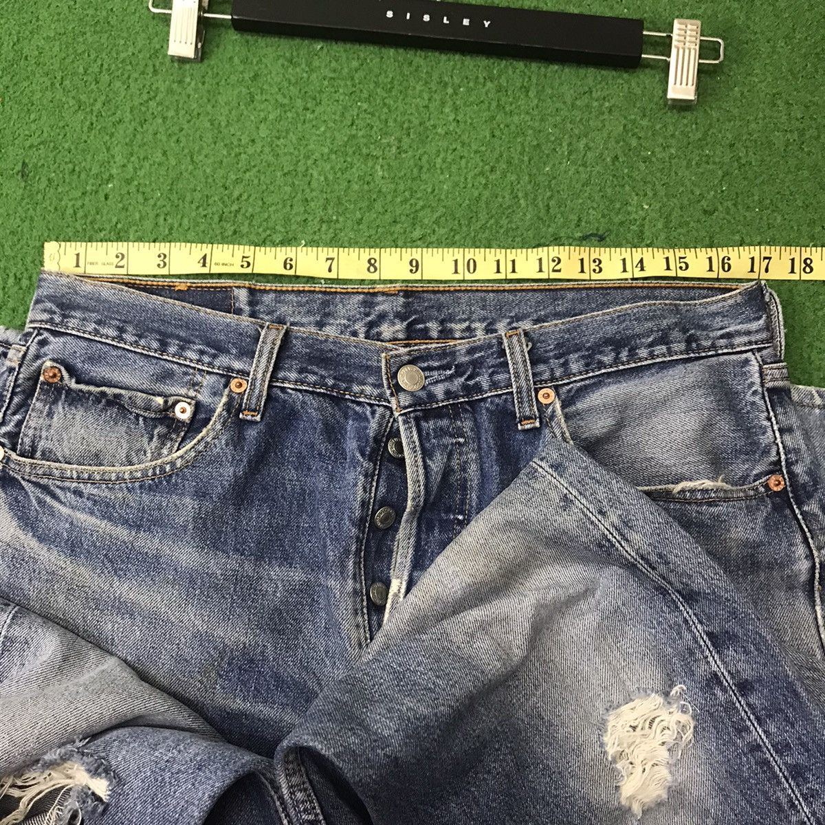 Levi's Vintage Levis 501 Grunge Denim Jeans Size US 34 / EU 50 - 21 Thumbnail