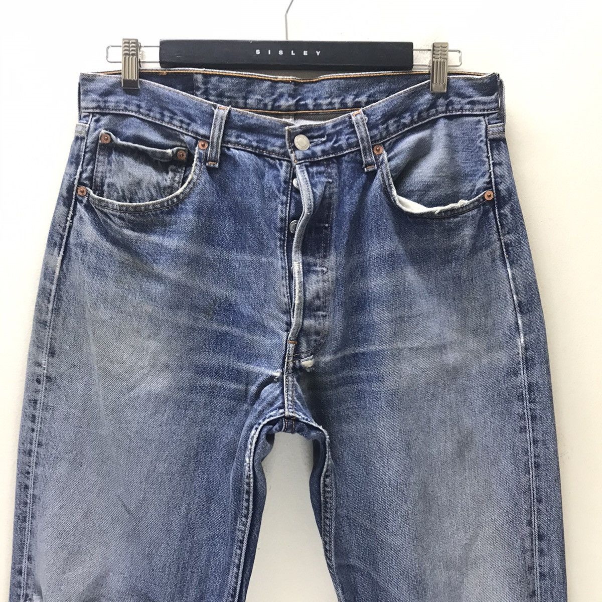 Levi's Vintage Levis 501 Grunge Denim Jeans Size US 34 / EU 50 - 3 Thumbnail