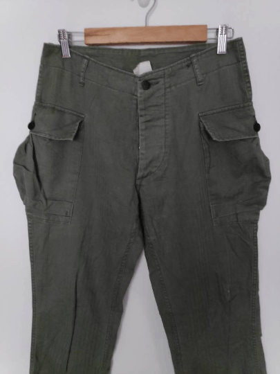 Vintage Vintage WW2 US Army 13 Star Combat Pants Reproduction Size US 31 - 2 Thumbnail