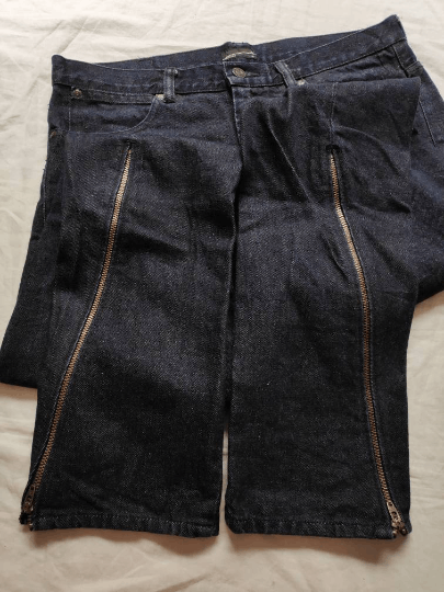 Lad Musician Lad Musician Zipper Hem Skinny Denim Jeans Size US 33 - 7 Thumbnail