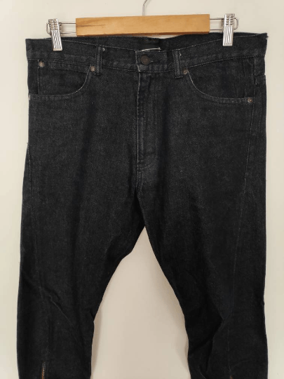 Lad Musician Lad Musician Zipper Hem Skinny Denim Jeans Size US 33 - 2 Thumbnail