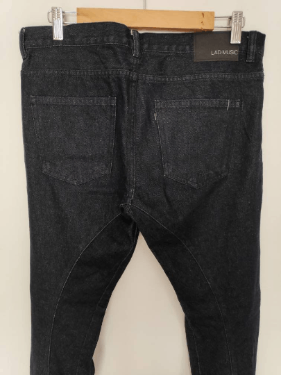 Lad Musician Lad Musician Zipper Hem Skinny Denim Jeans Size US 33 - 4 Thumbnail