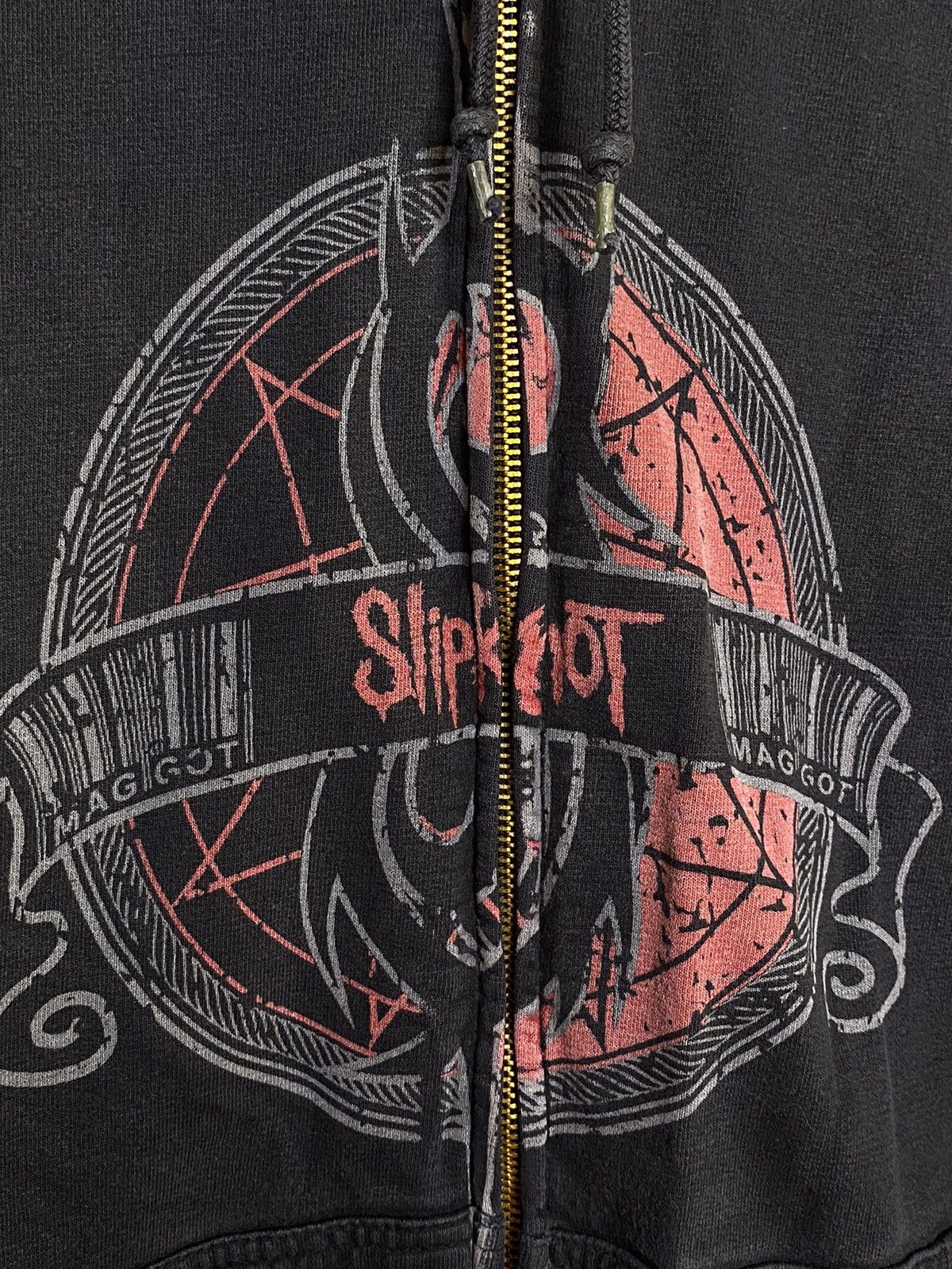 Band Tees × Slipknot × Vintage Vintage 2004 Slipknot maggot full zip hoodie Size US L / EU 52-54 / 3 - 3 Thumbnail