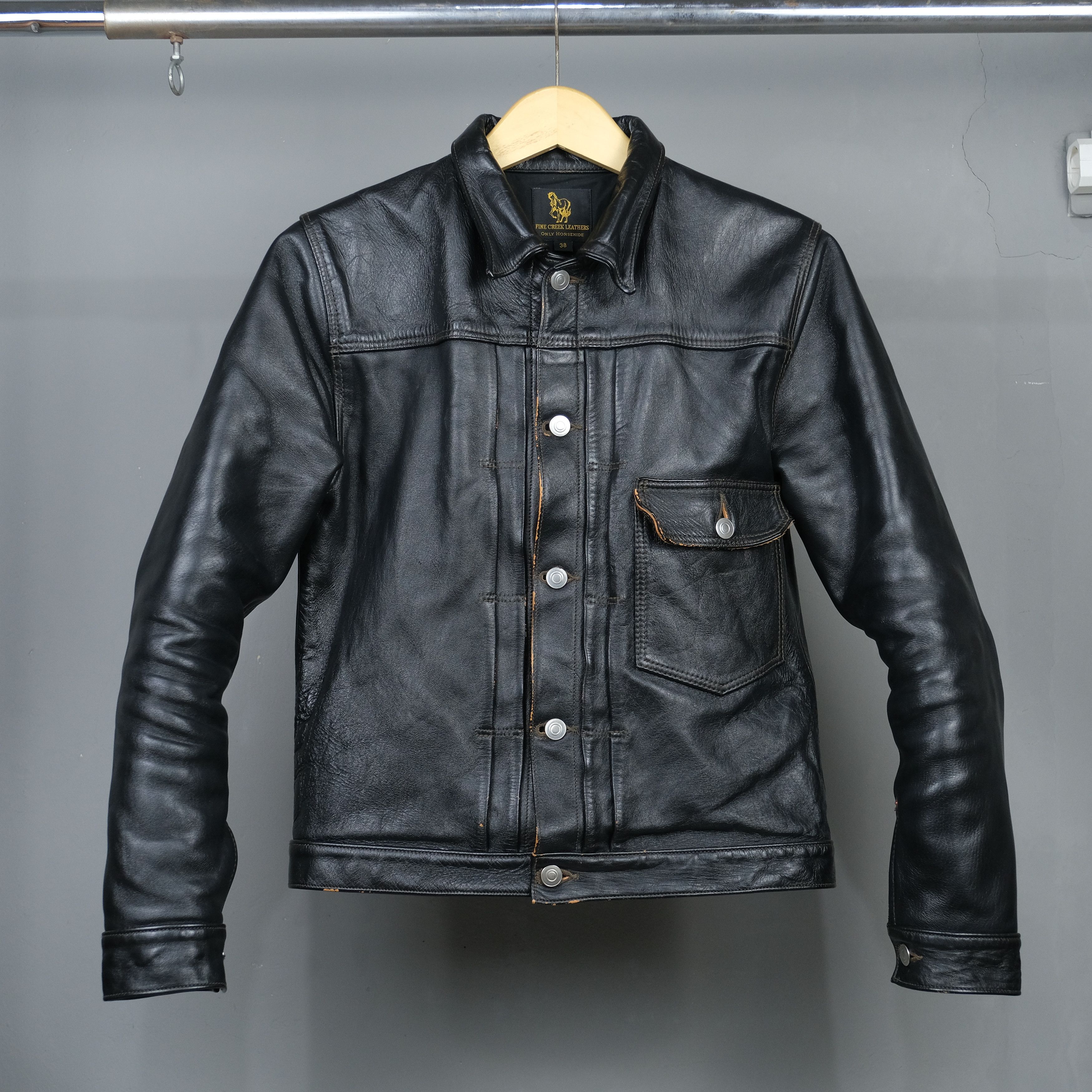 Fine Creek Fine creek Leather Jacket Horsehide type I made in Japan