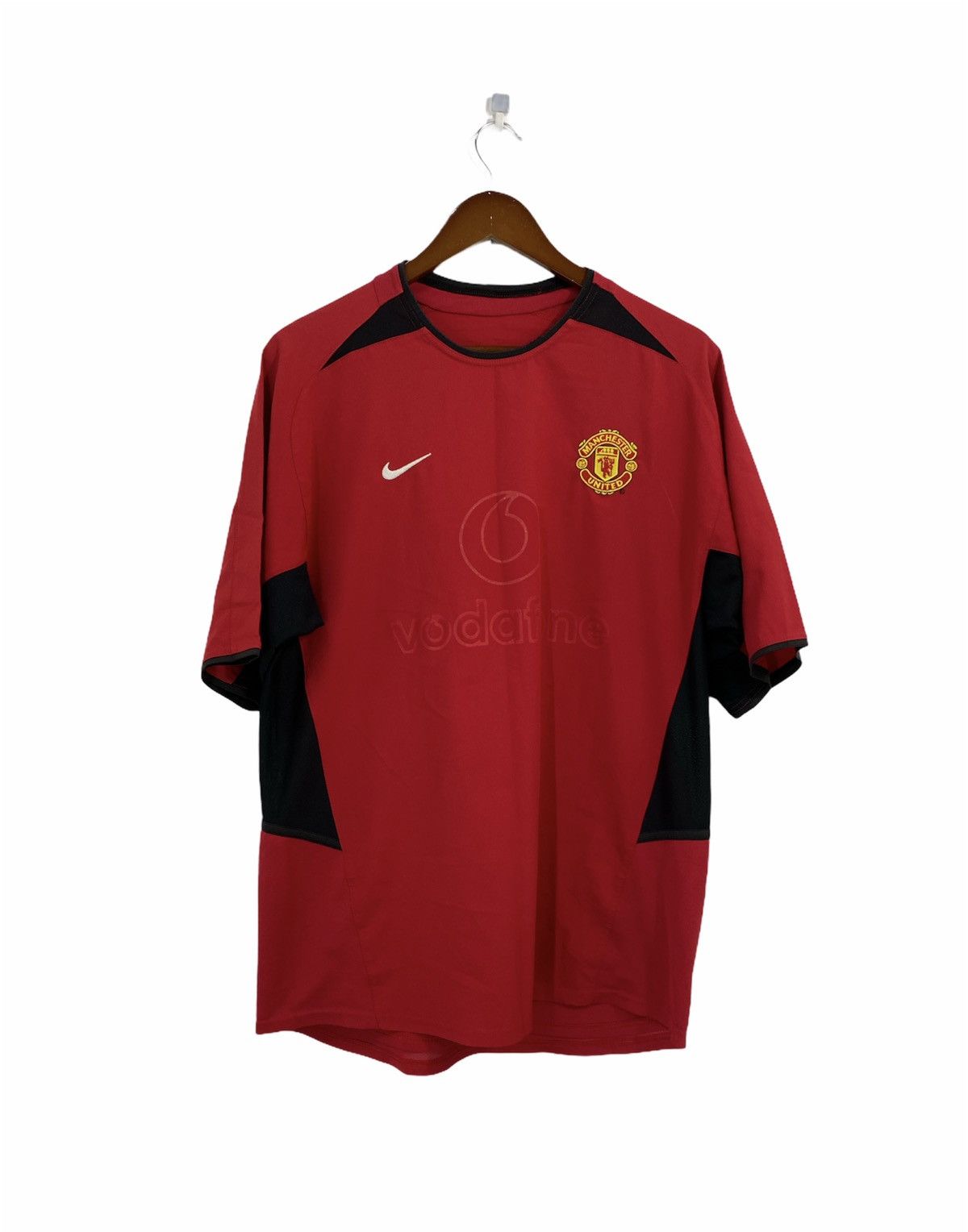 Vintage Nike Manchester United Jersey Vodafone Design