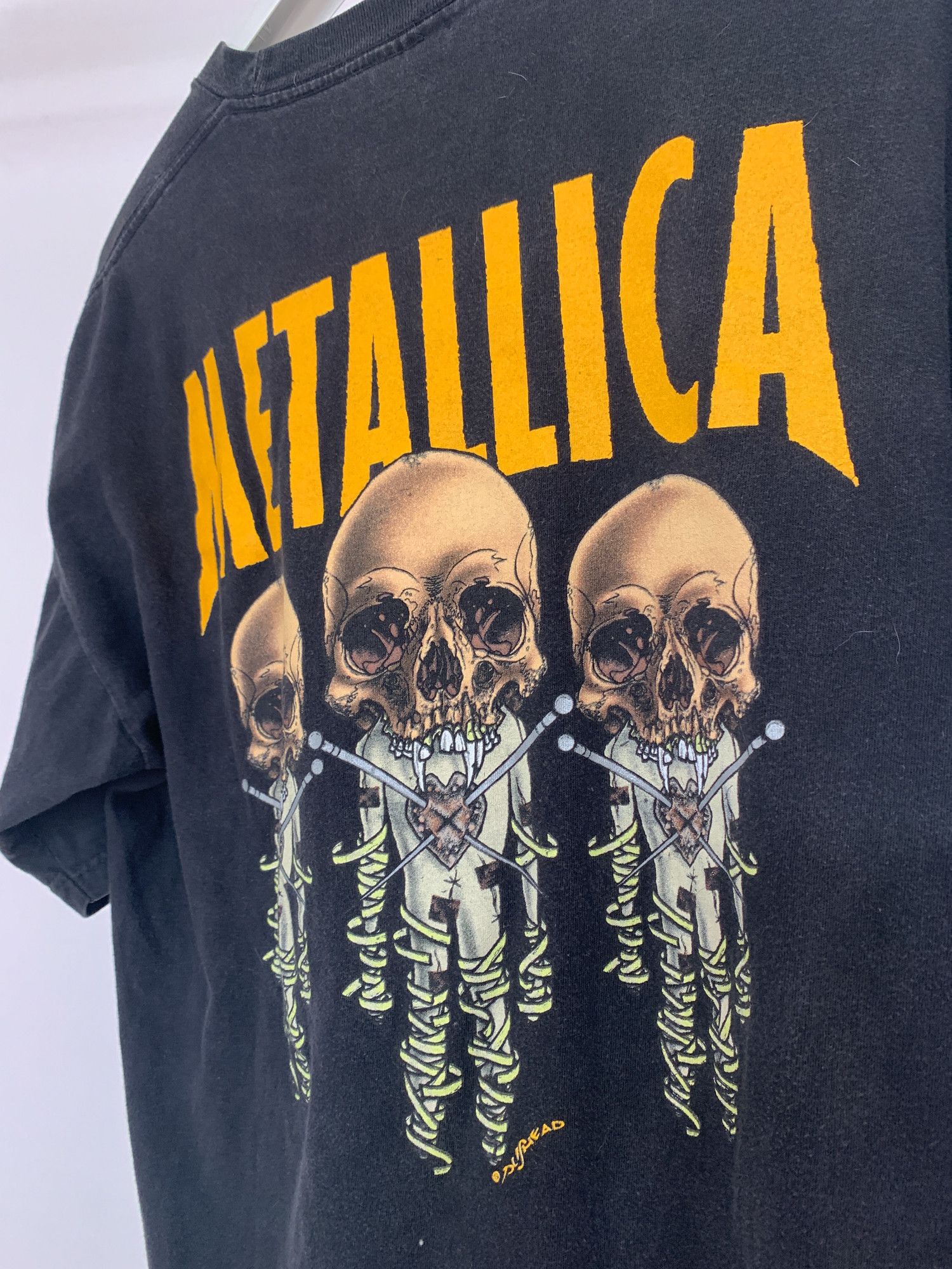 Vintage Vtg Metallica FEAR OF GOD FOG FIXXXER Pushead tee XL Grailed