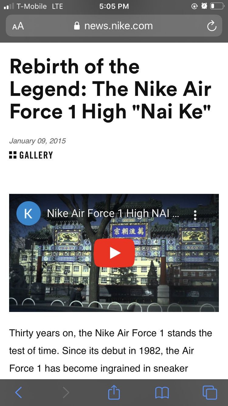 Nike × Other × Vintage Nike Air Force 1 High “Nai Ke” Size US 9 / EU 42 - 6 Thumbnail