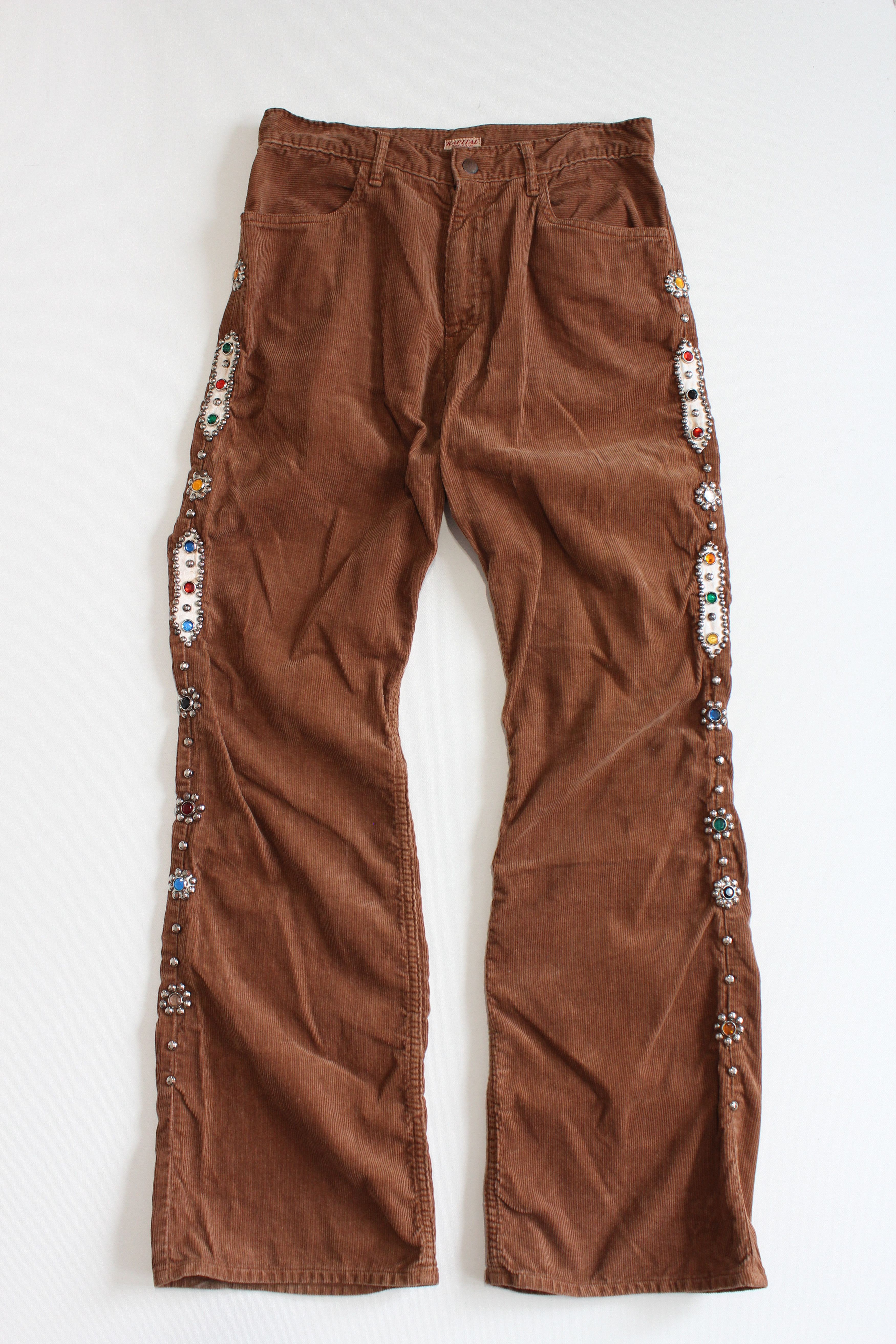 Kapital Studded Gem Pants Corduroy Wallabe Flared