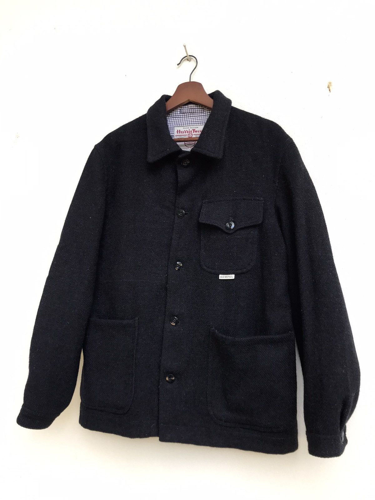Harris Tweed Vintage Harris Tweed Blue Label Kempel Field Wool Jacket Size US S / EU 44-46 / 1 - 4 Thumbnail