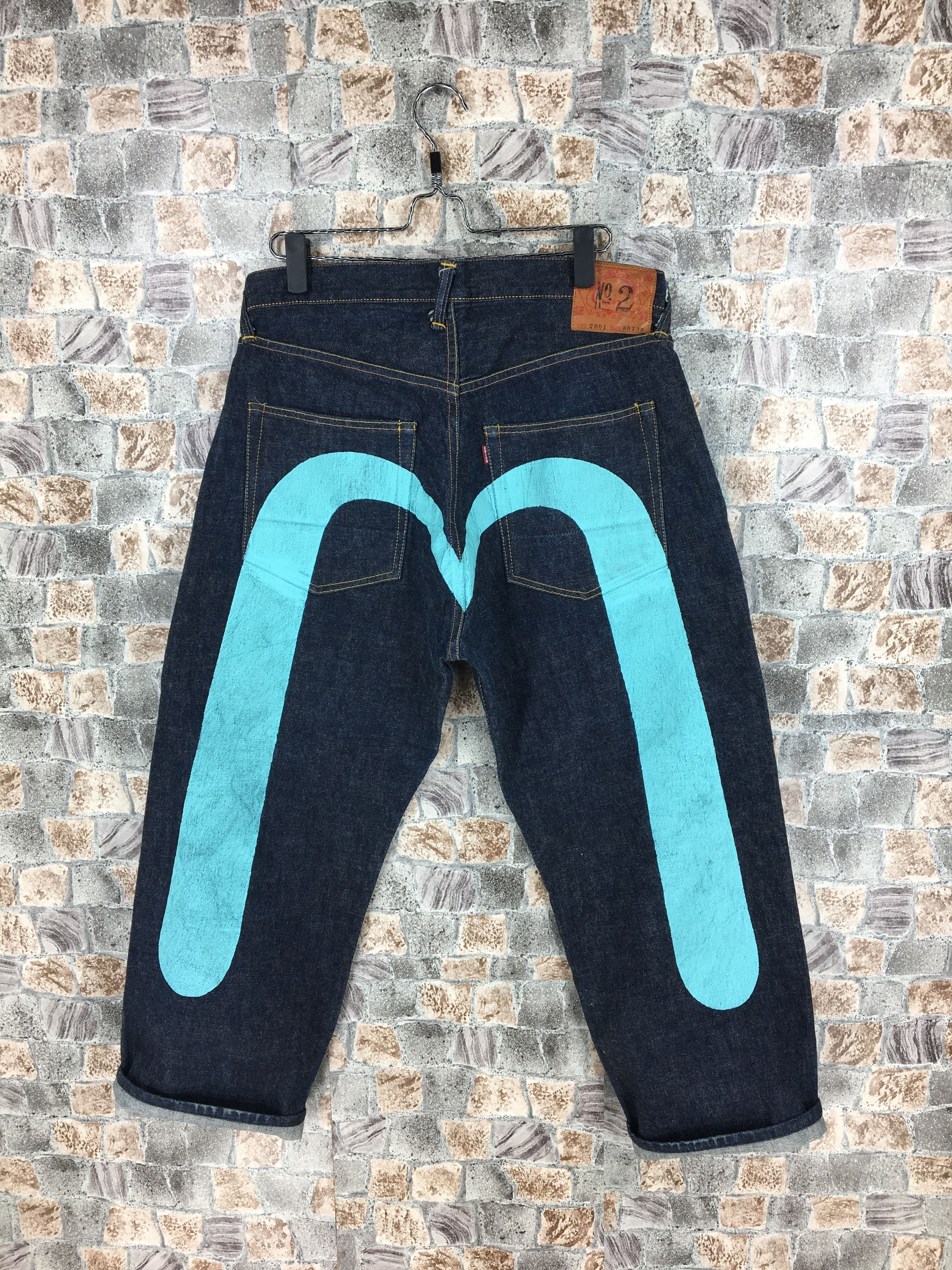 Evisu Evisu Blue Daicock Japan Jeans Blue Denim Selvedge Waist 34 Size US 34 / EU 50 - 1 Thumbnail
