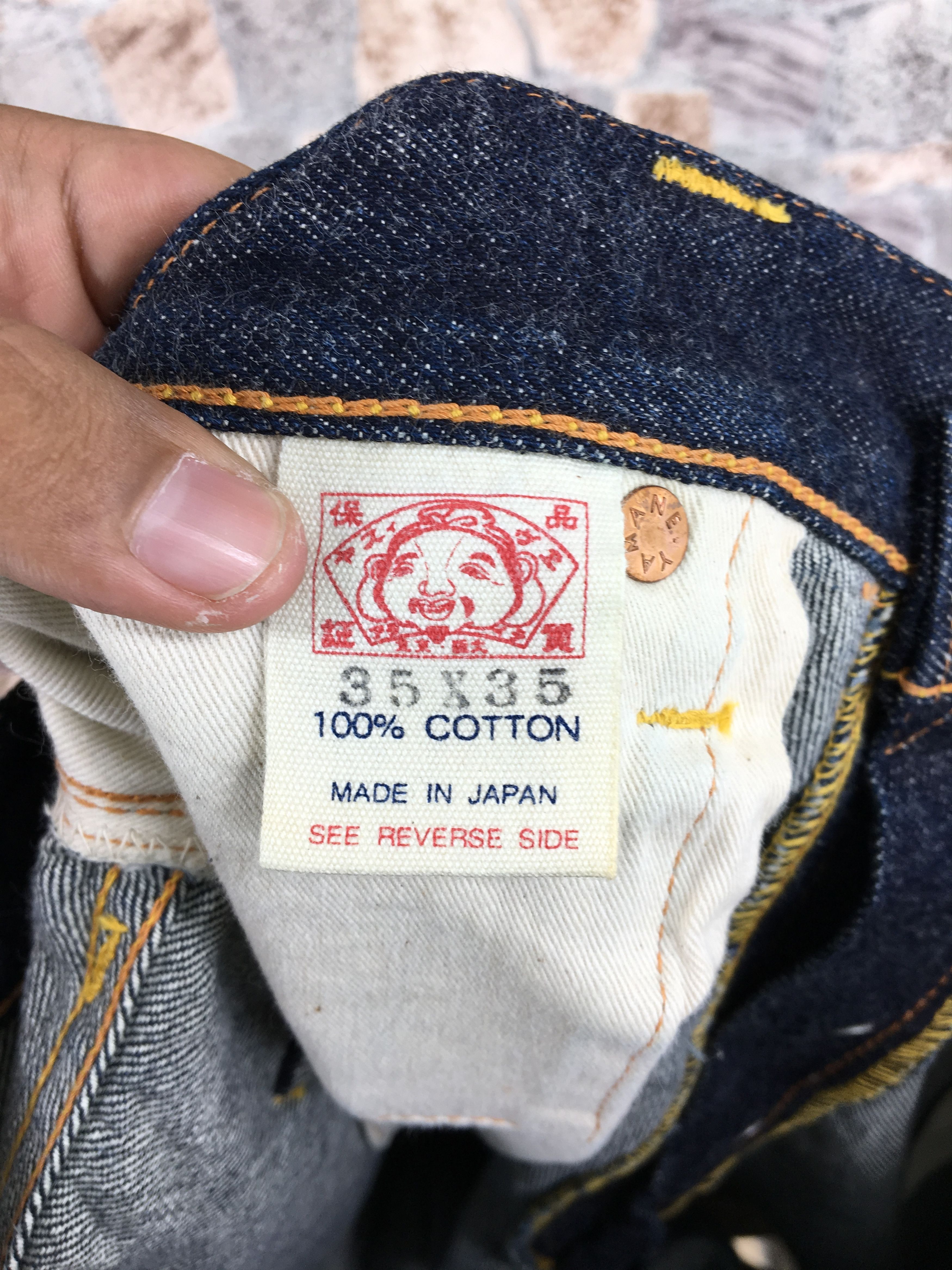 Evisu Evisu Blue Daicock Japan Jeans Blue Denim Selvedge Waist 34 Size US 34 / EU 50 - 15 Thumbnail