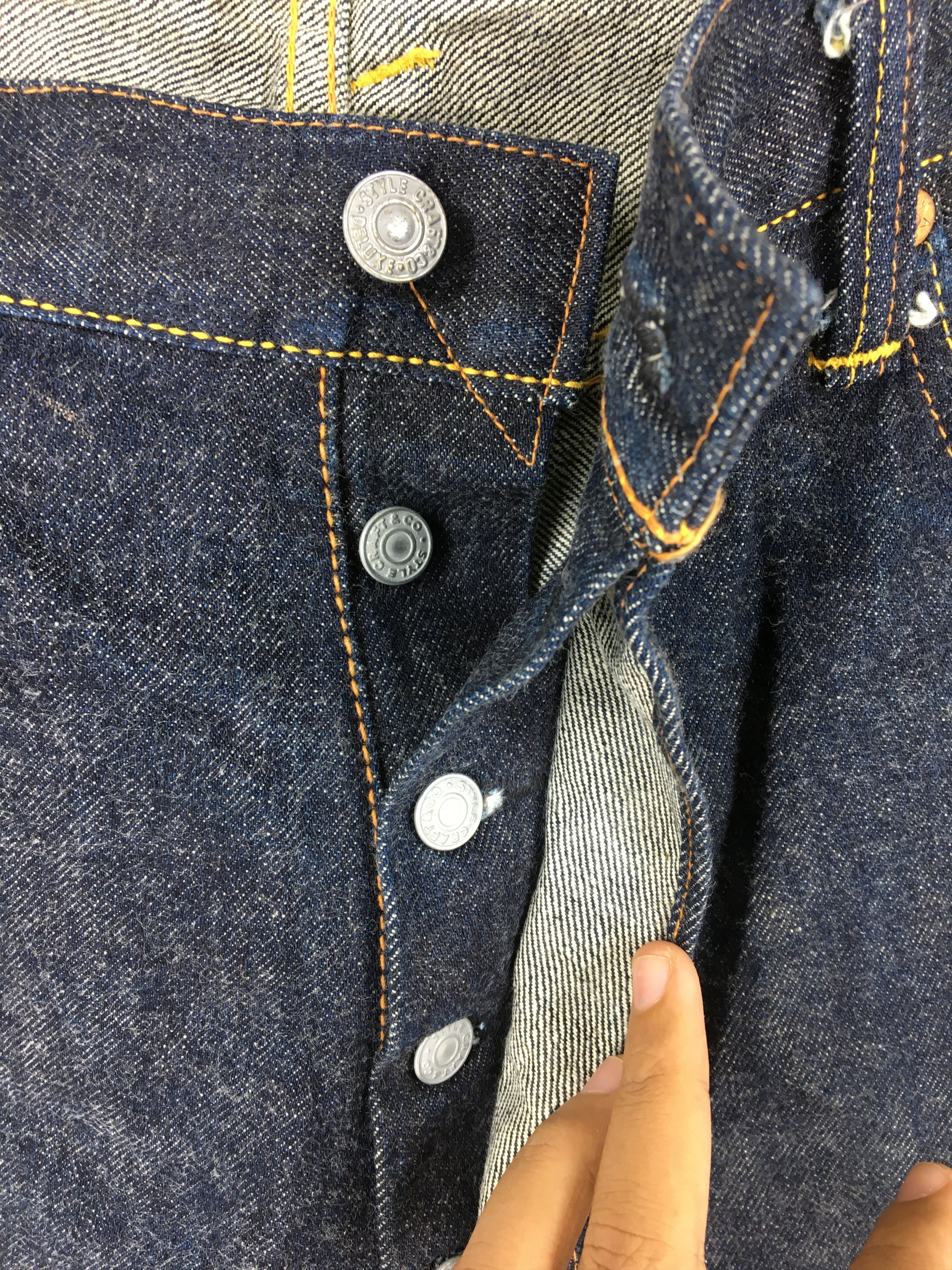 Evisu Evisu Blue Daicock Japan Jeans Blue Denim Selvedge Waist 34 Size US 34 / EU 50 - 10 Thumbnail