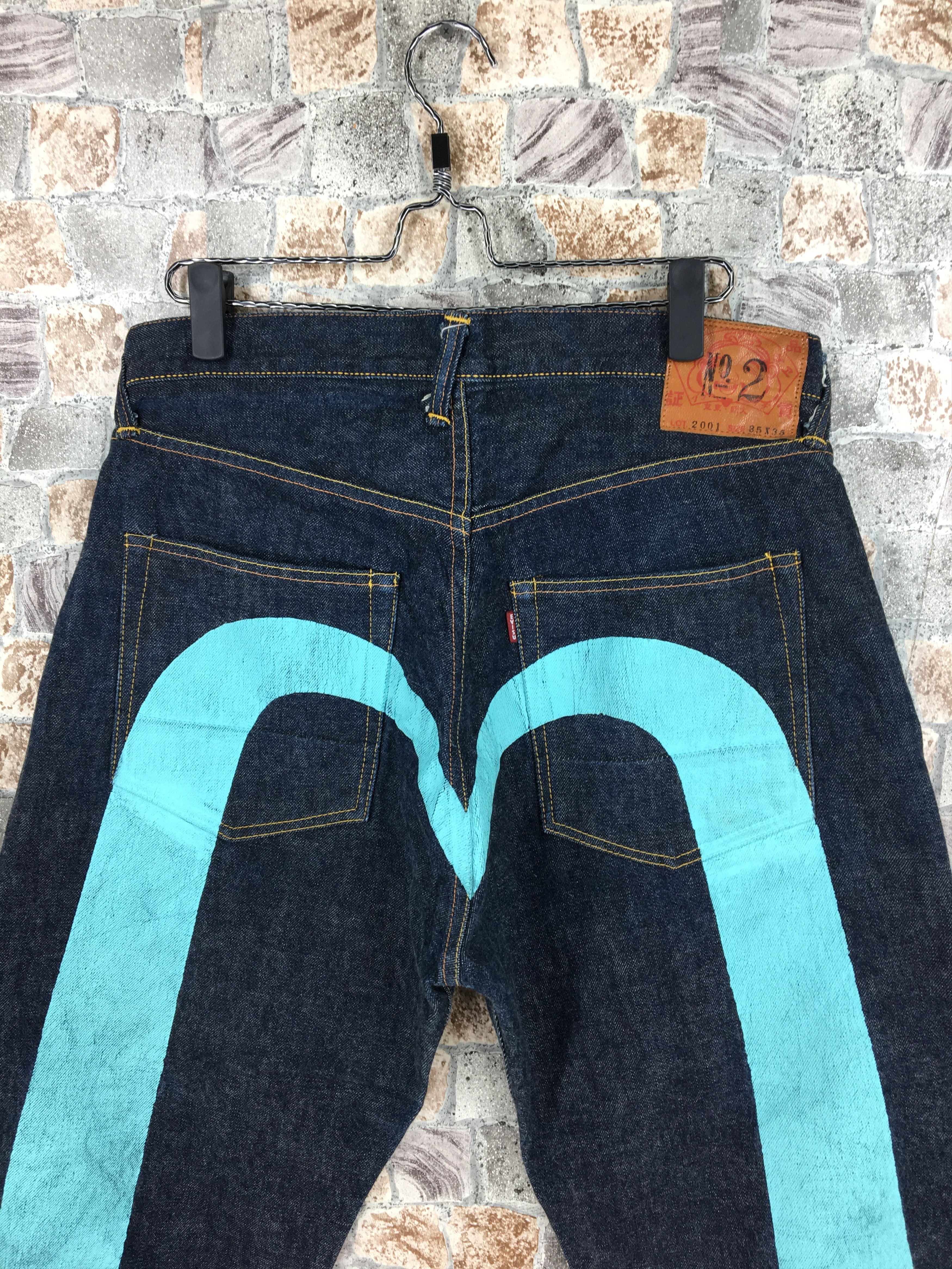 Evisu Evisu Blue Daicock Japan Jeans Blue Denim Selvedge Waist 34 Size US 34 / EU 50 - 2 Thumbnail